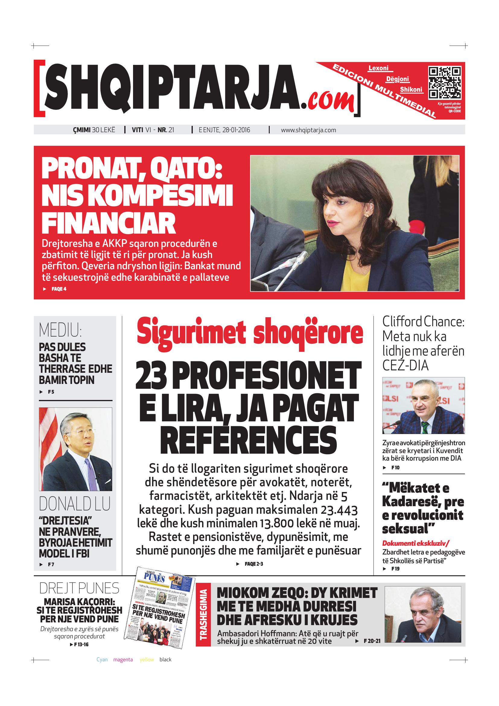 Shqiptarja.com 2016-01-28