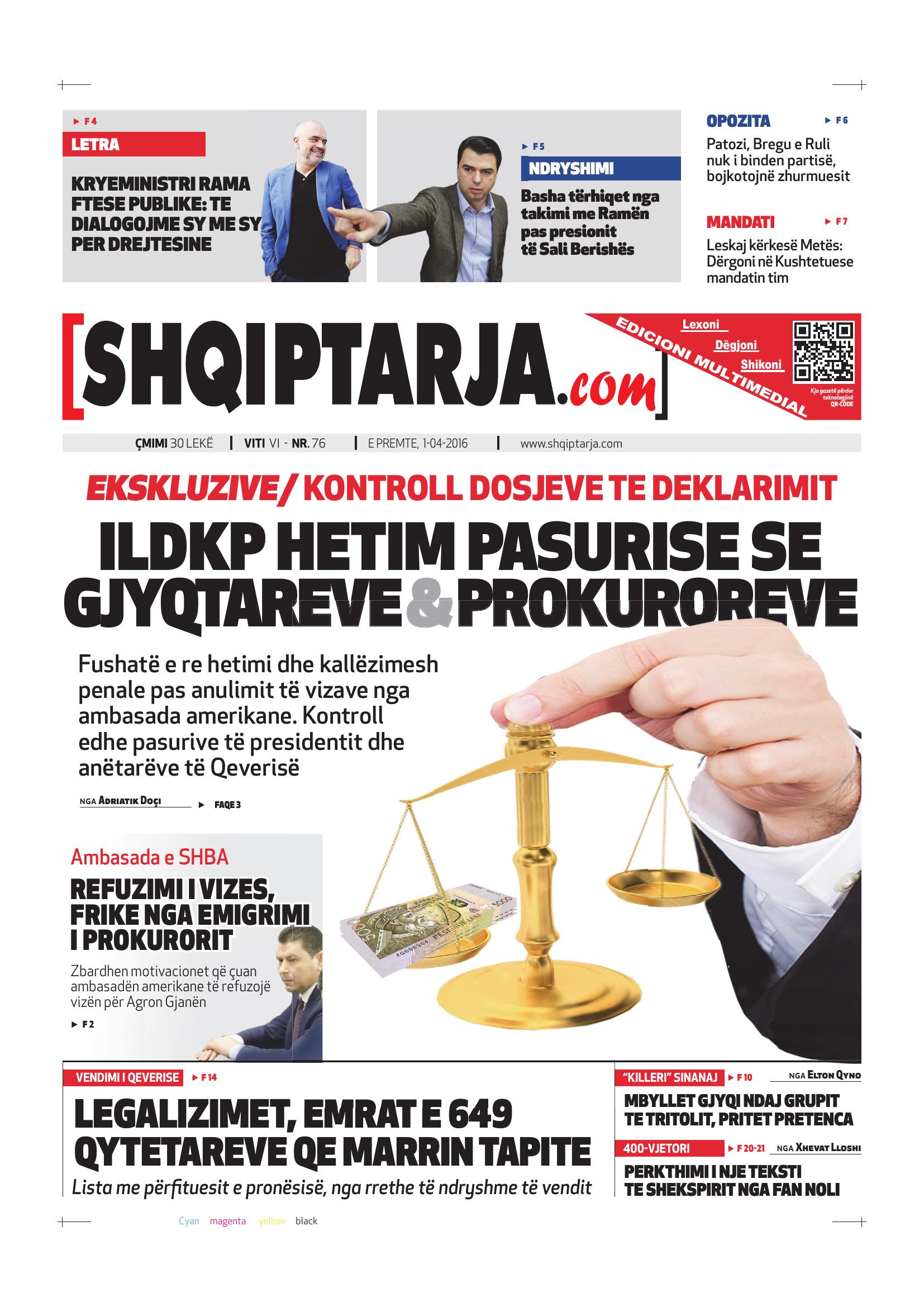 Shqiptarja.com 2016-04-01