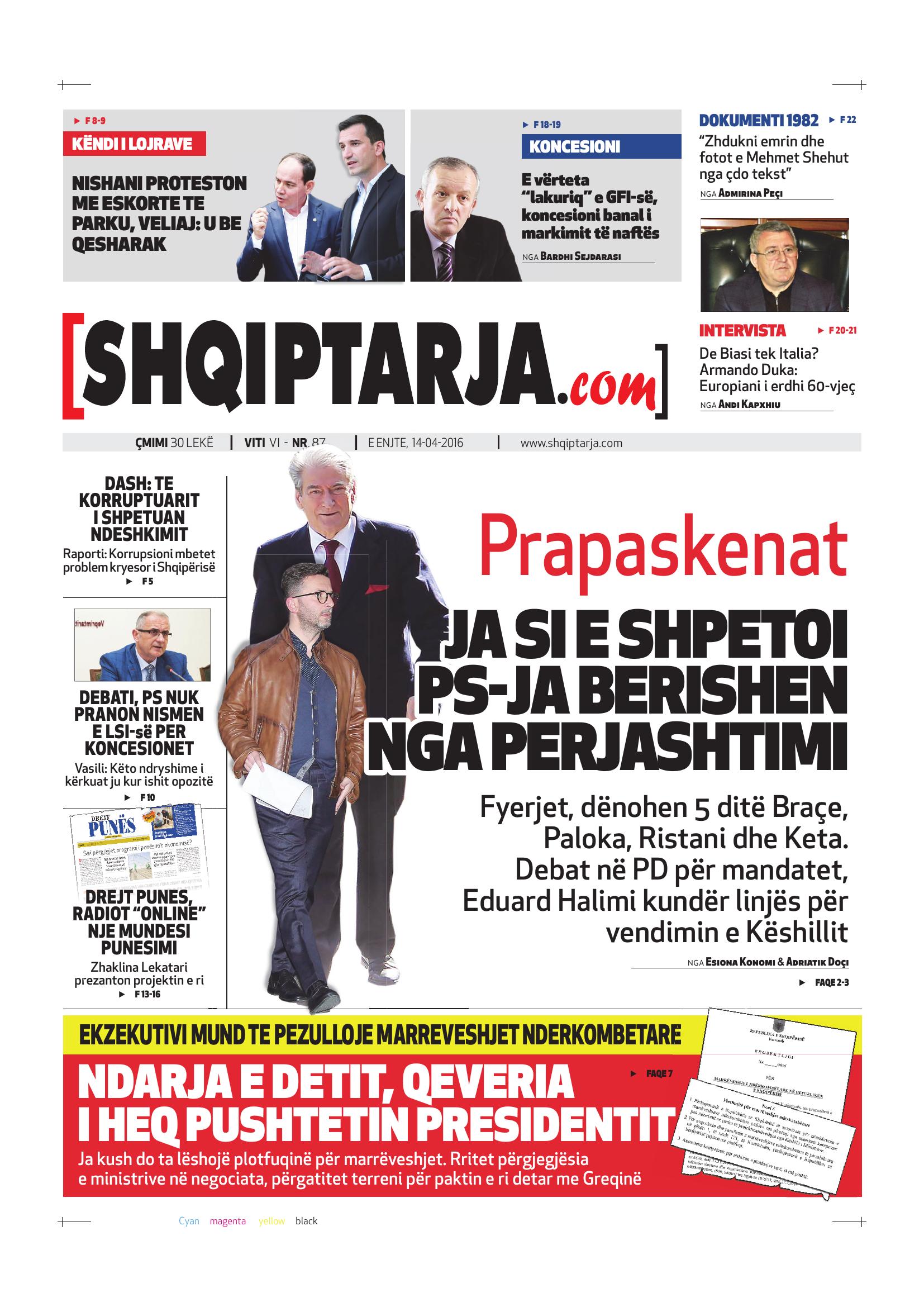 Shqiptarja.com 2016-04-14