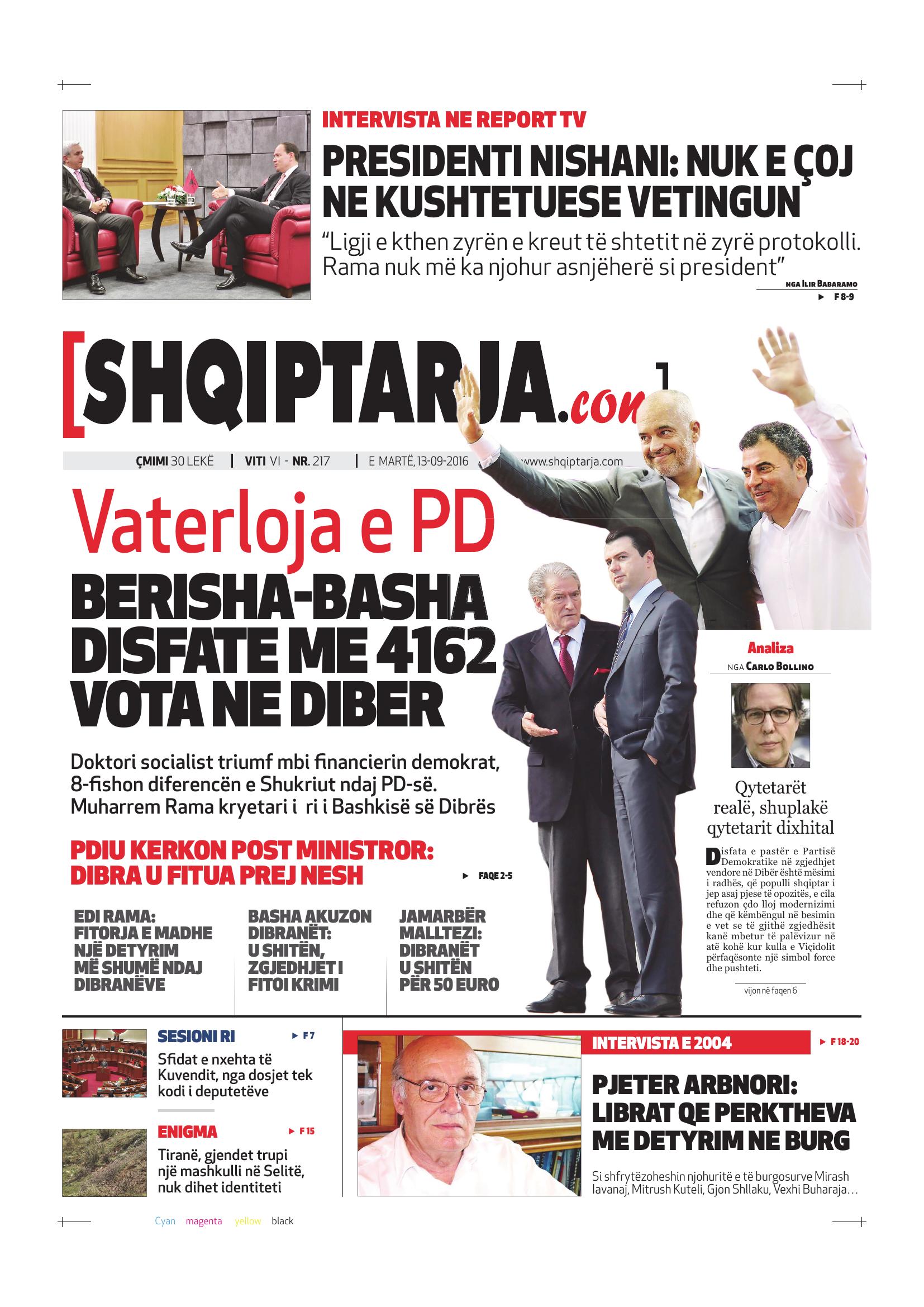 Shqiptarja.com 2016-09-13