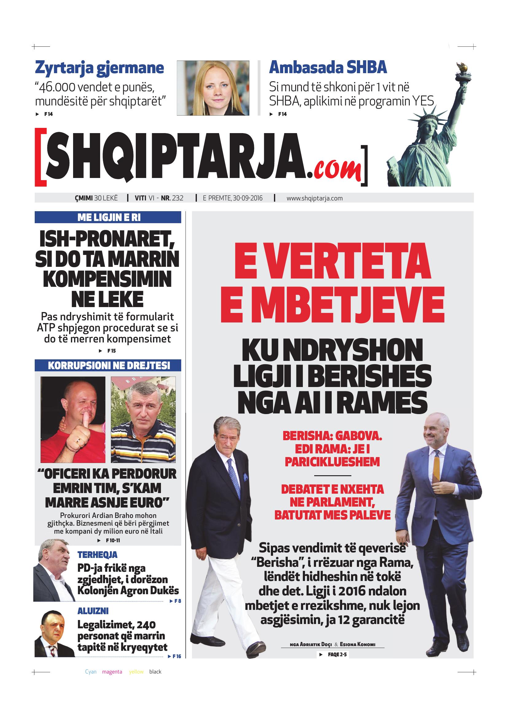 Shqiptarja.com 2016-09-30