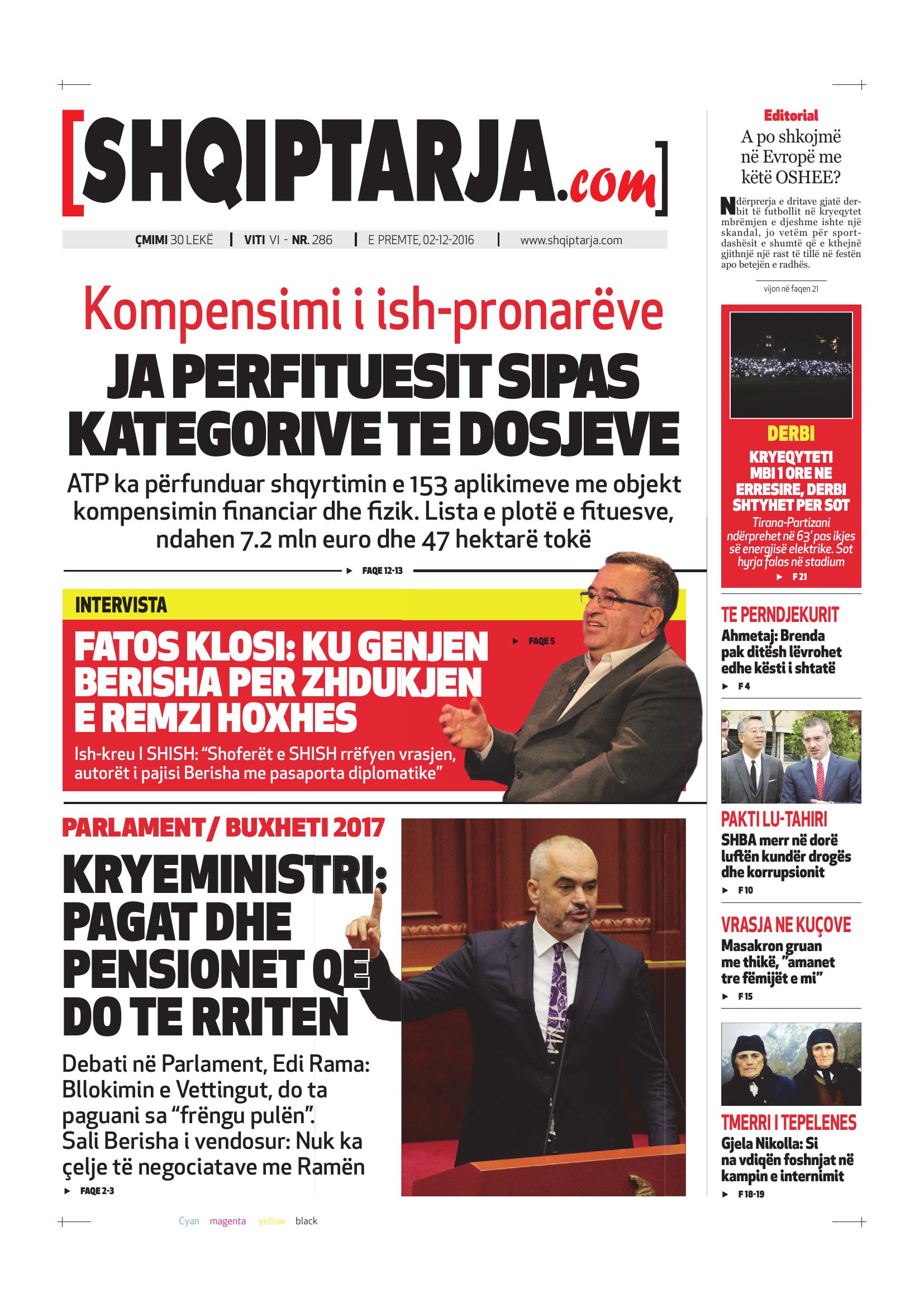 Shqiptarja.com 2016-12-02