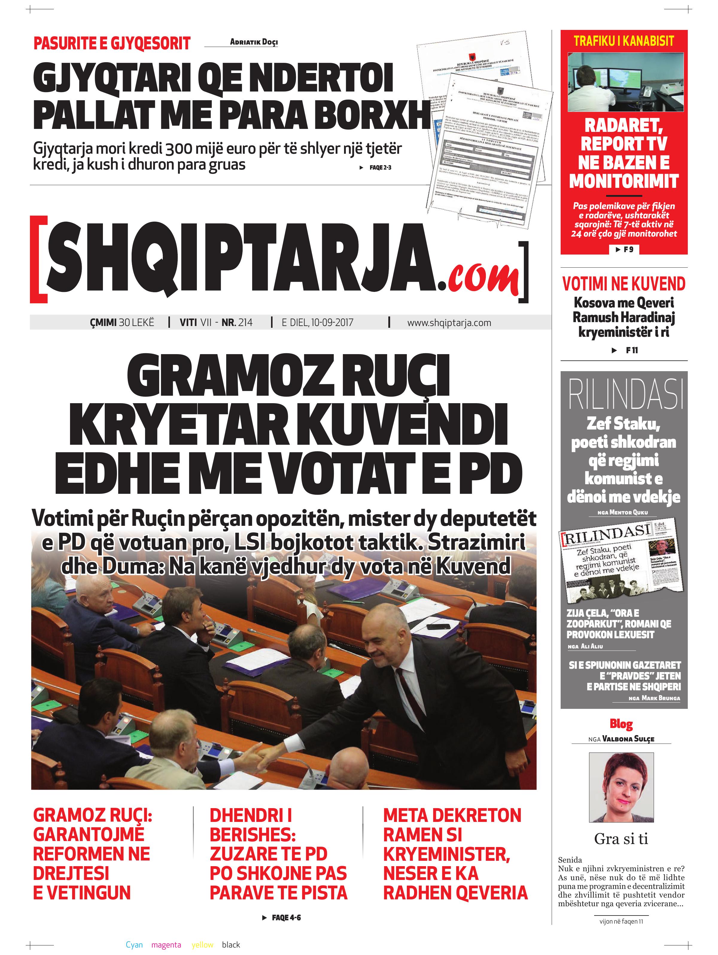 Shqiptarja.com 2017-09-10