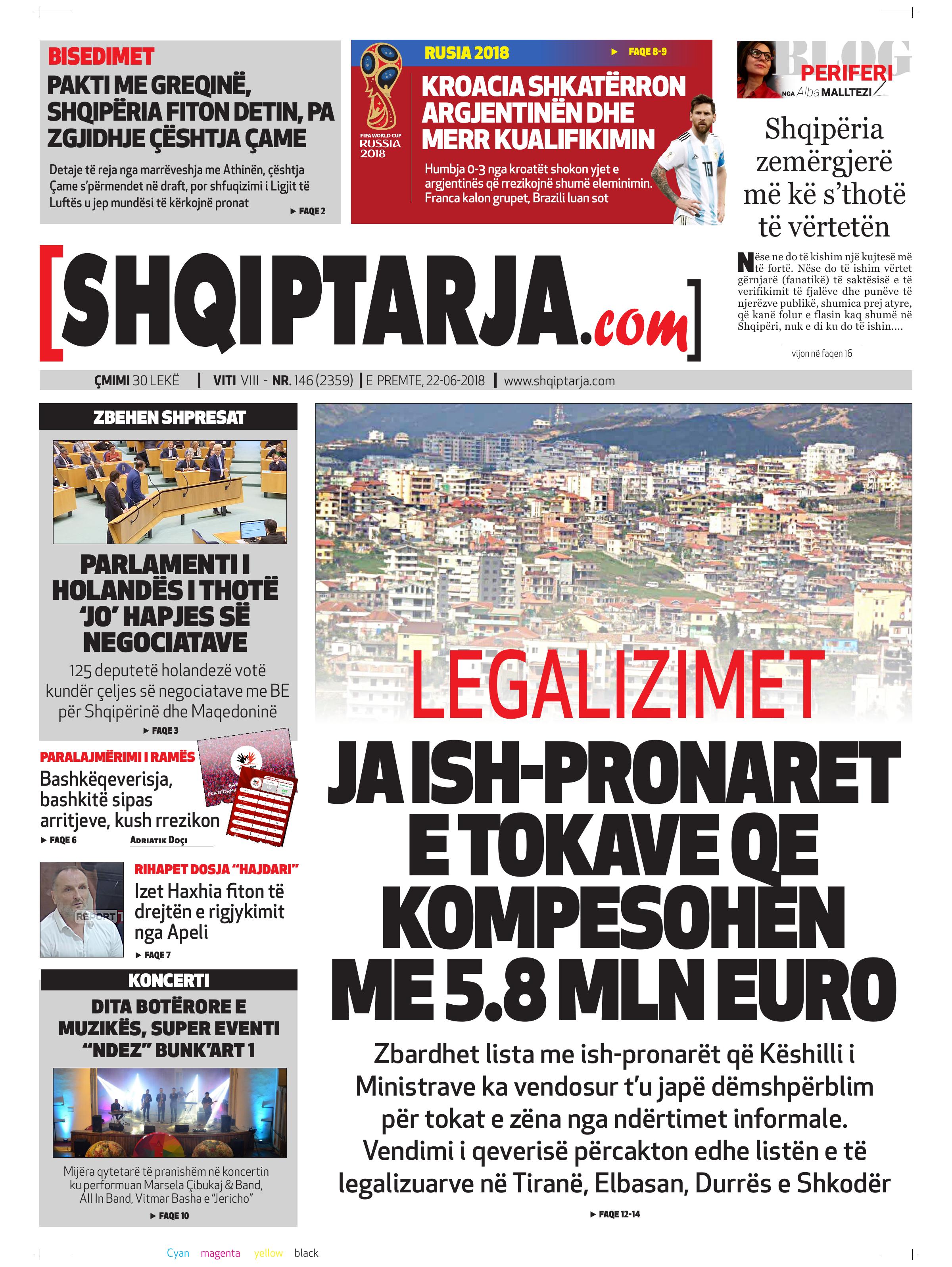 Shqiptarja.com 2018-06-22