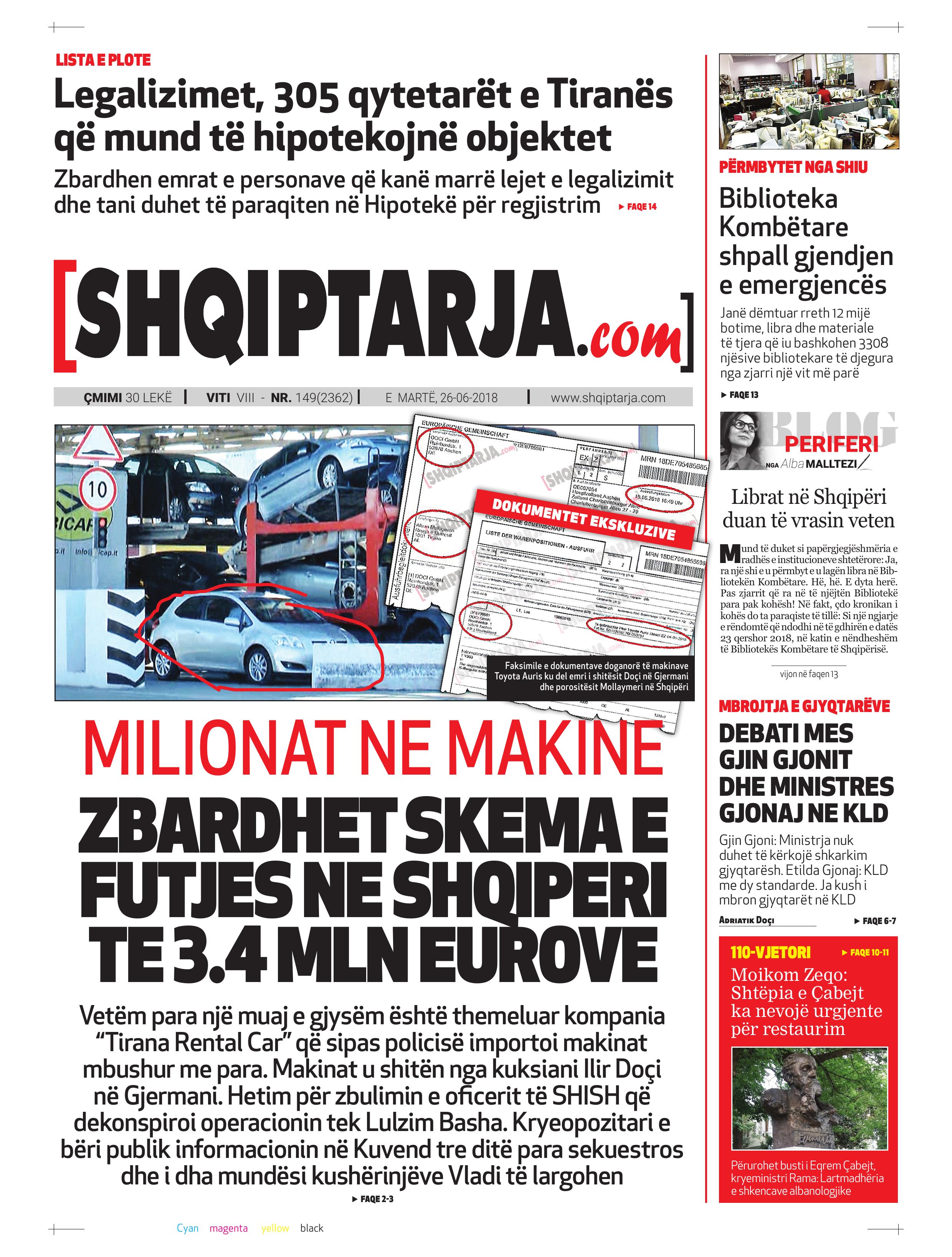 Shqiptarja.com 2018-06-26