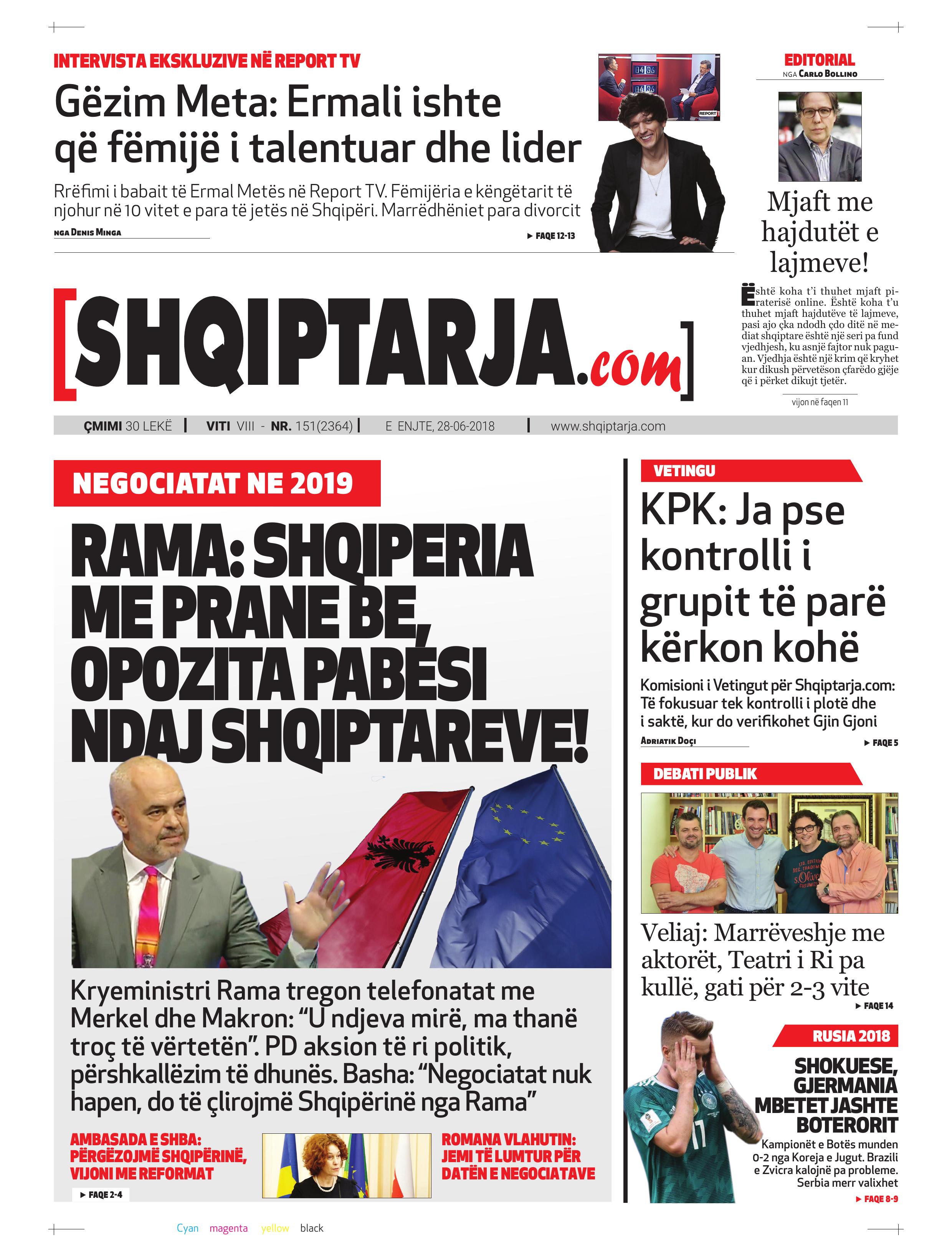 Shqiptarja.com 2018-06-28