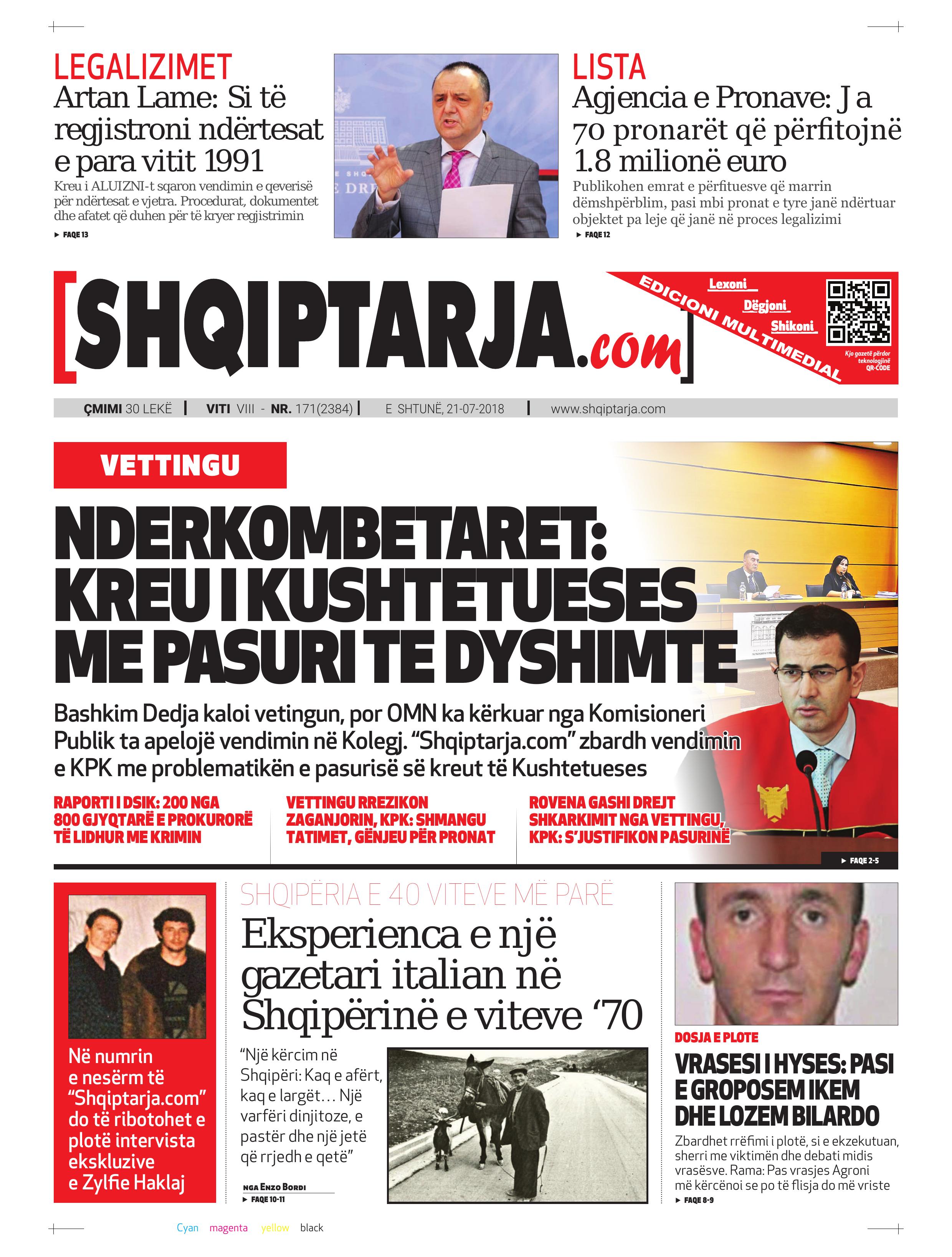 Shqiptarja.com 2018-07-21