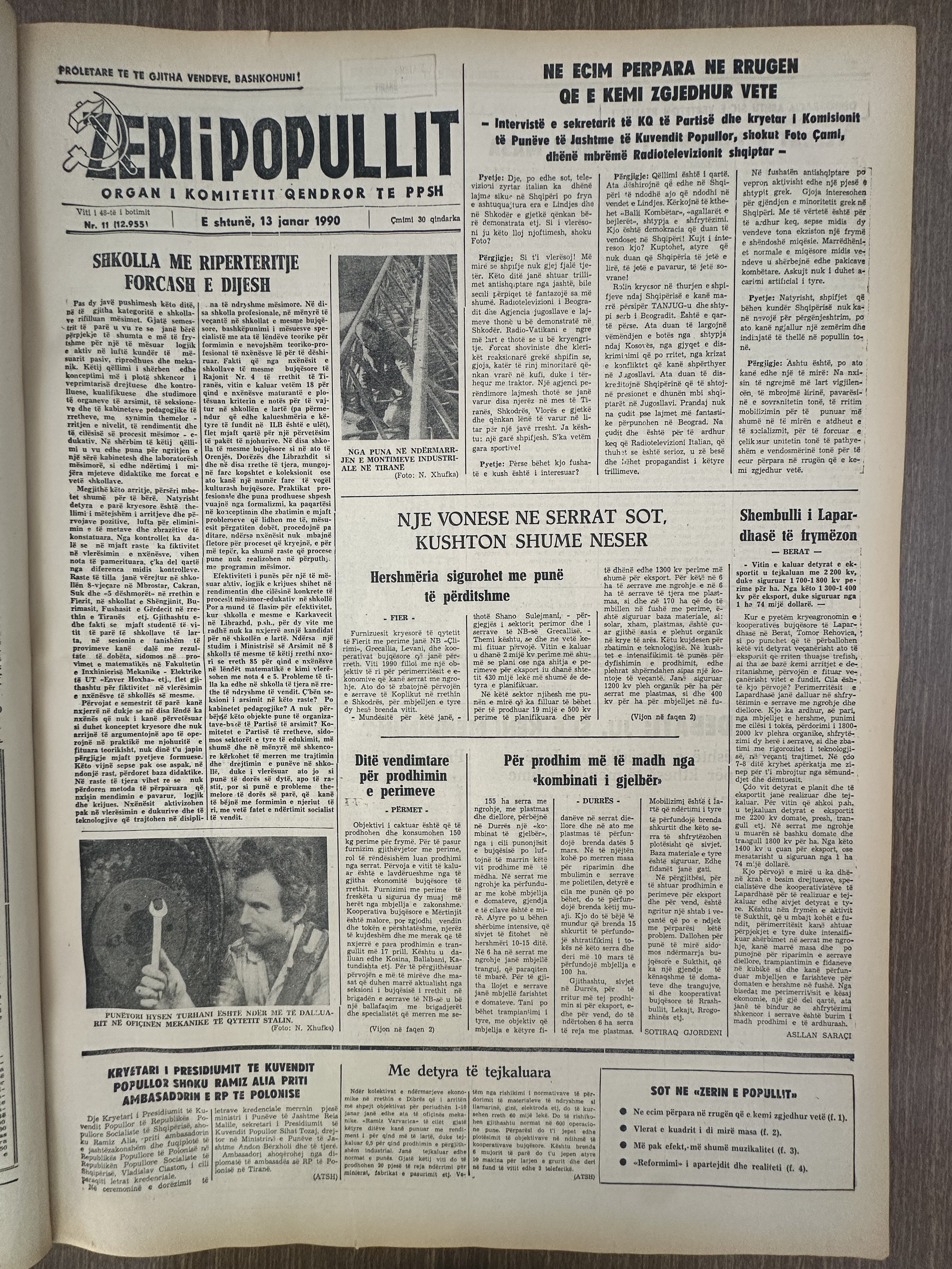 Zëri i Popullit 1990-01-13