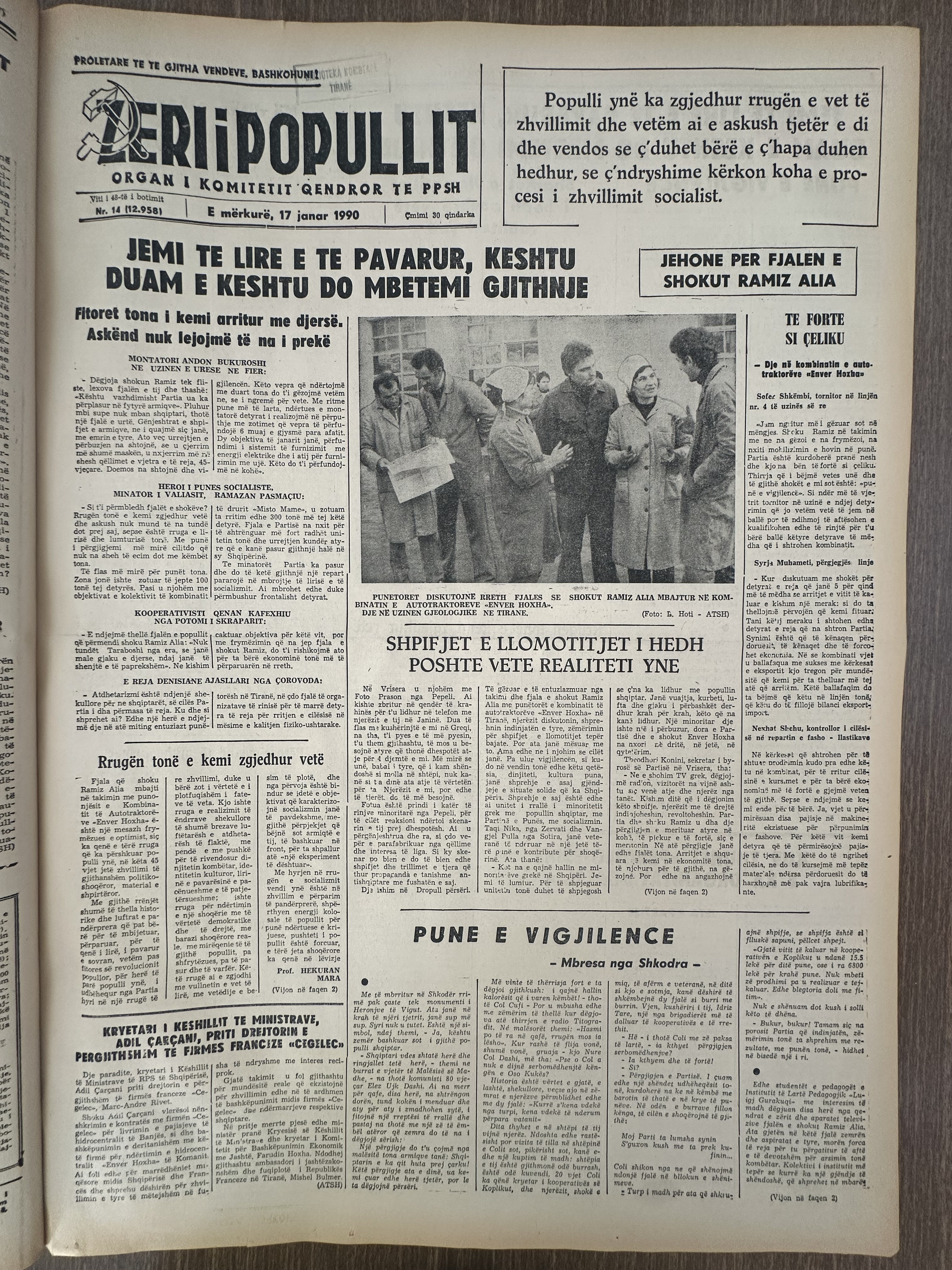 Zëri i Popullit 1990-01-17