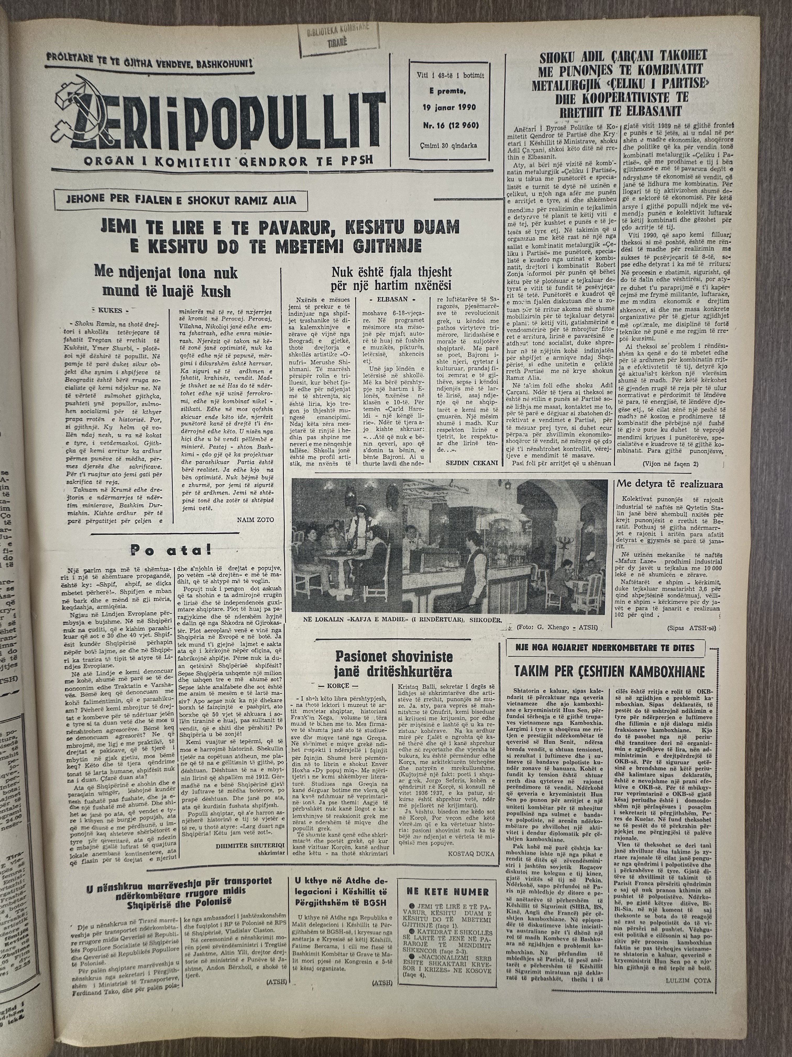 Zëri i Popullit 1990-01-19