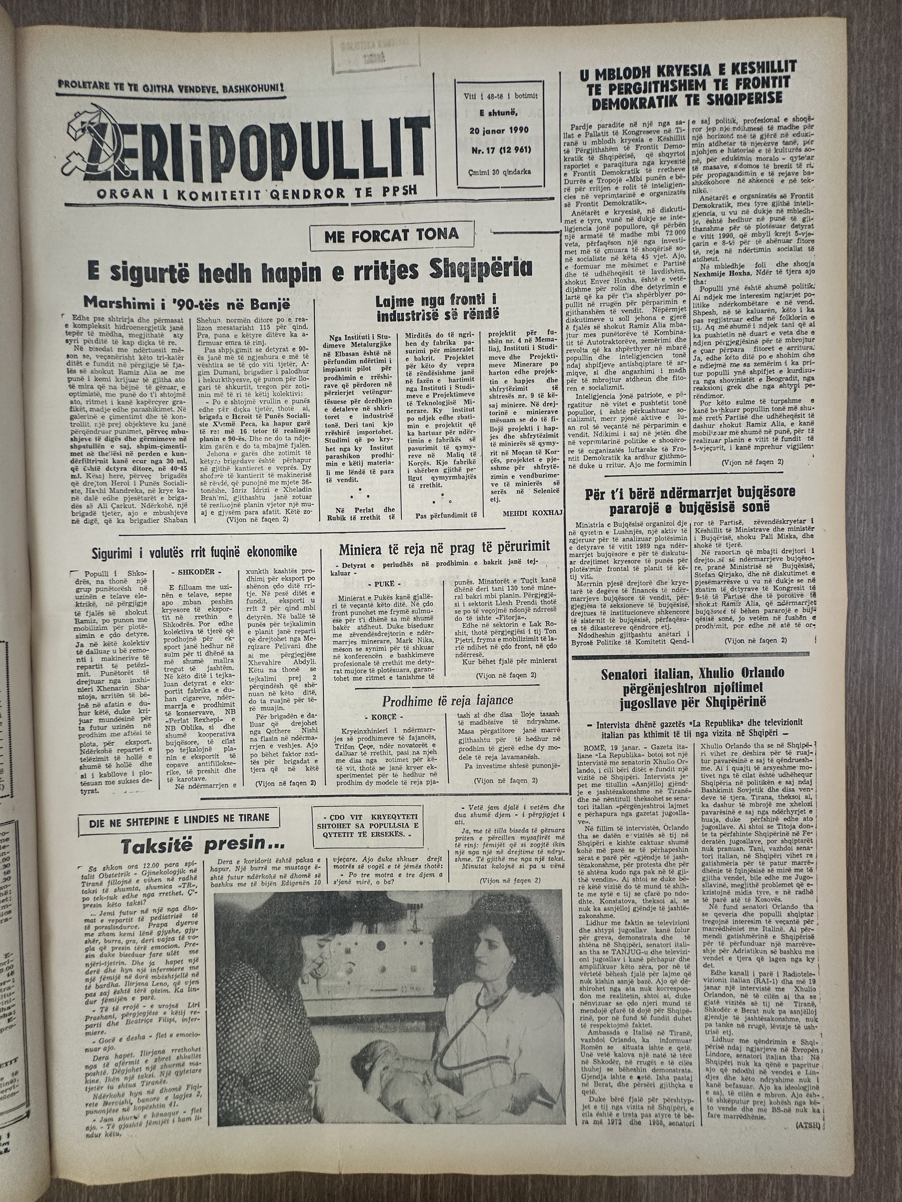 Zëri i Popullit 1990-01-20