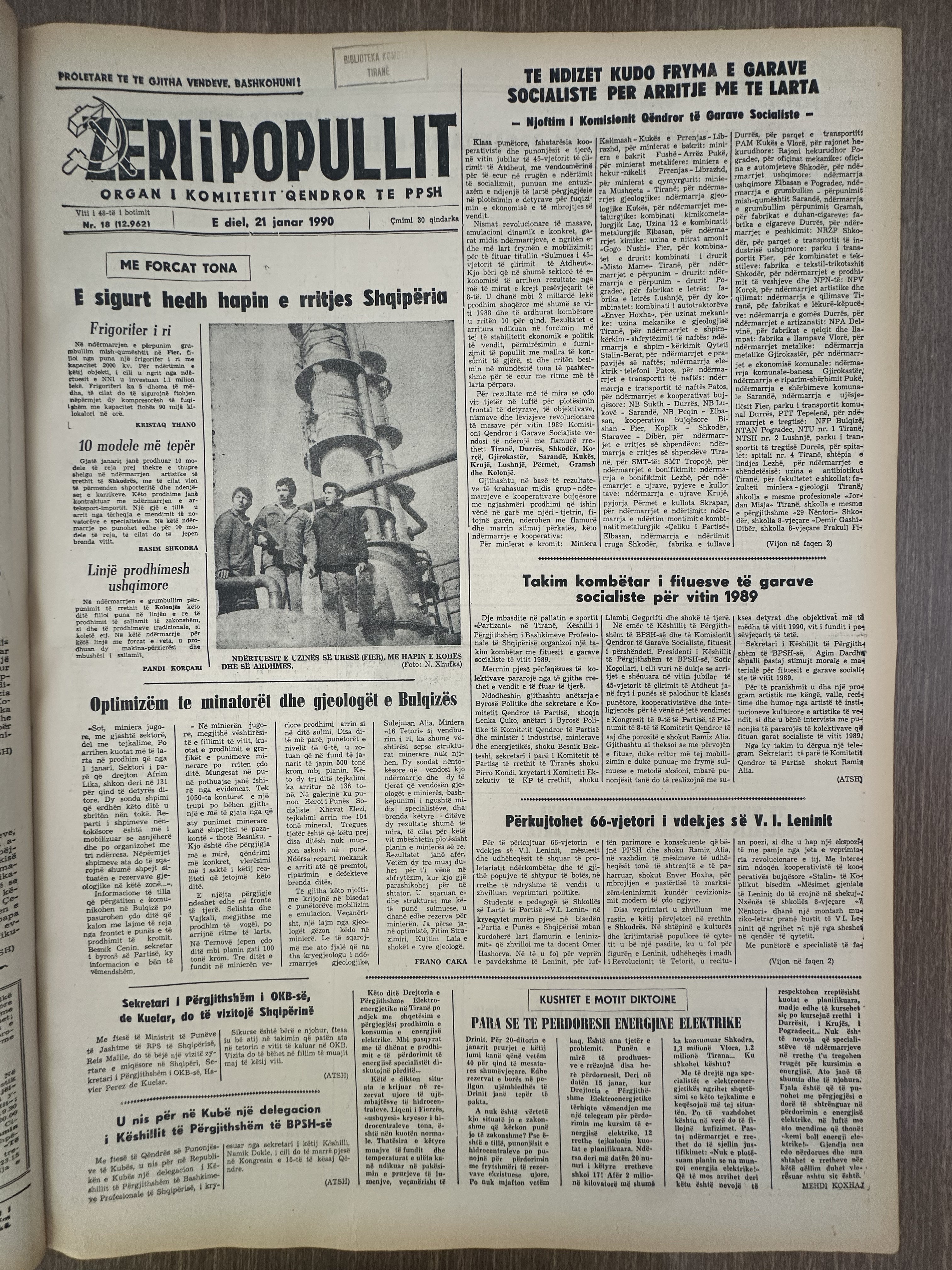 Zëri i Popullit 1990-01-21