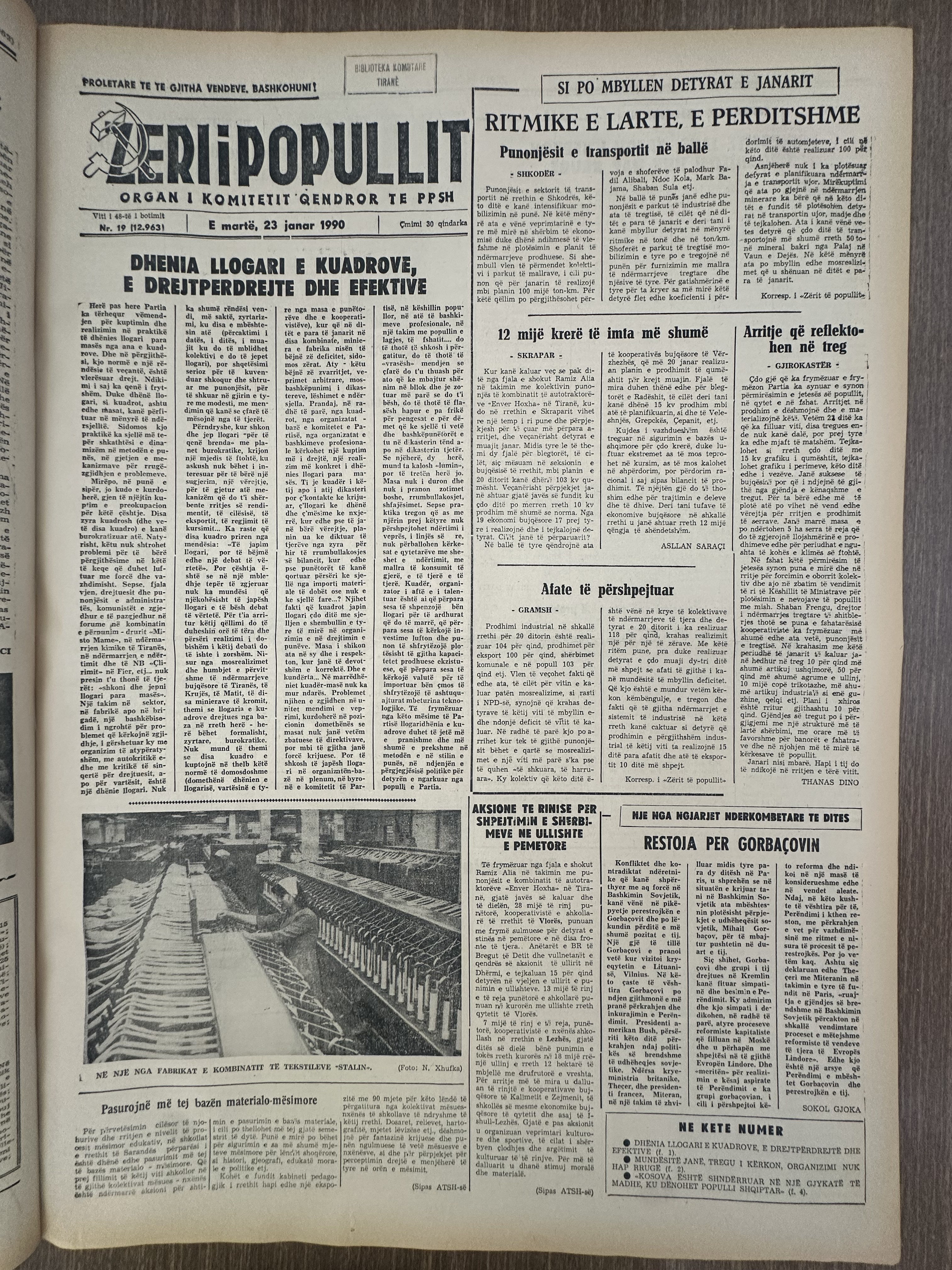Zëri i Popullit 1990-01-23