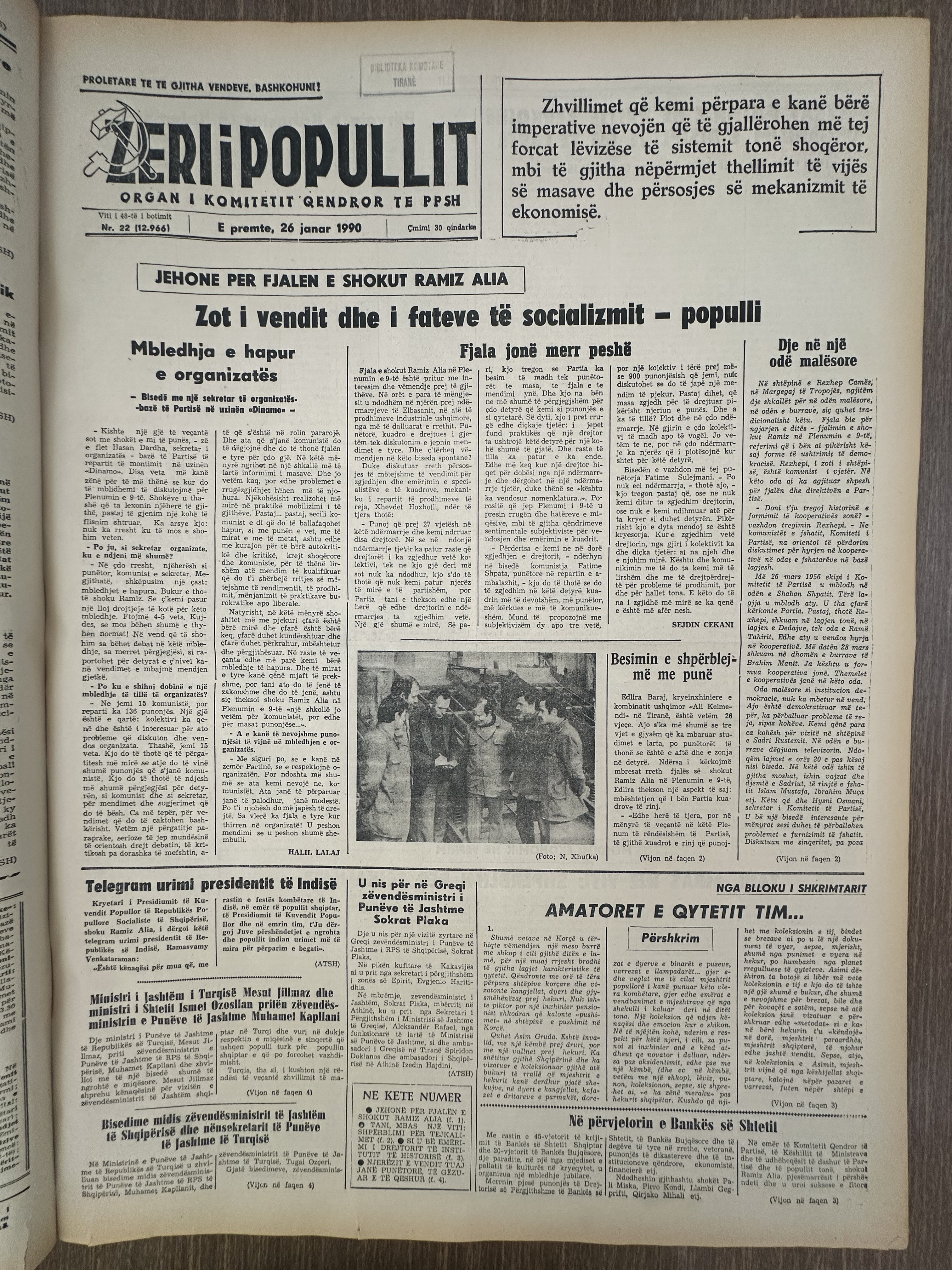 Zëri i Popullit 1990-01-26