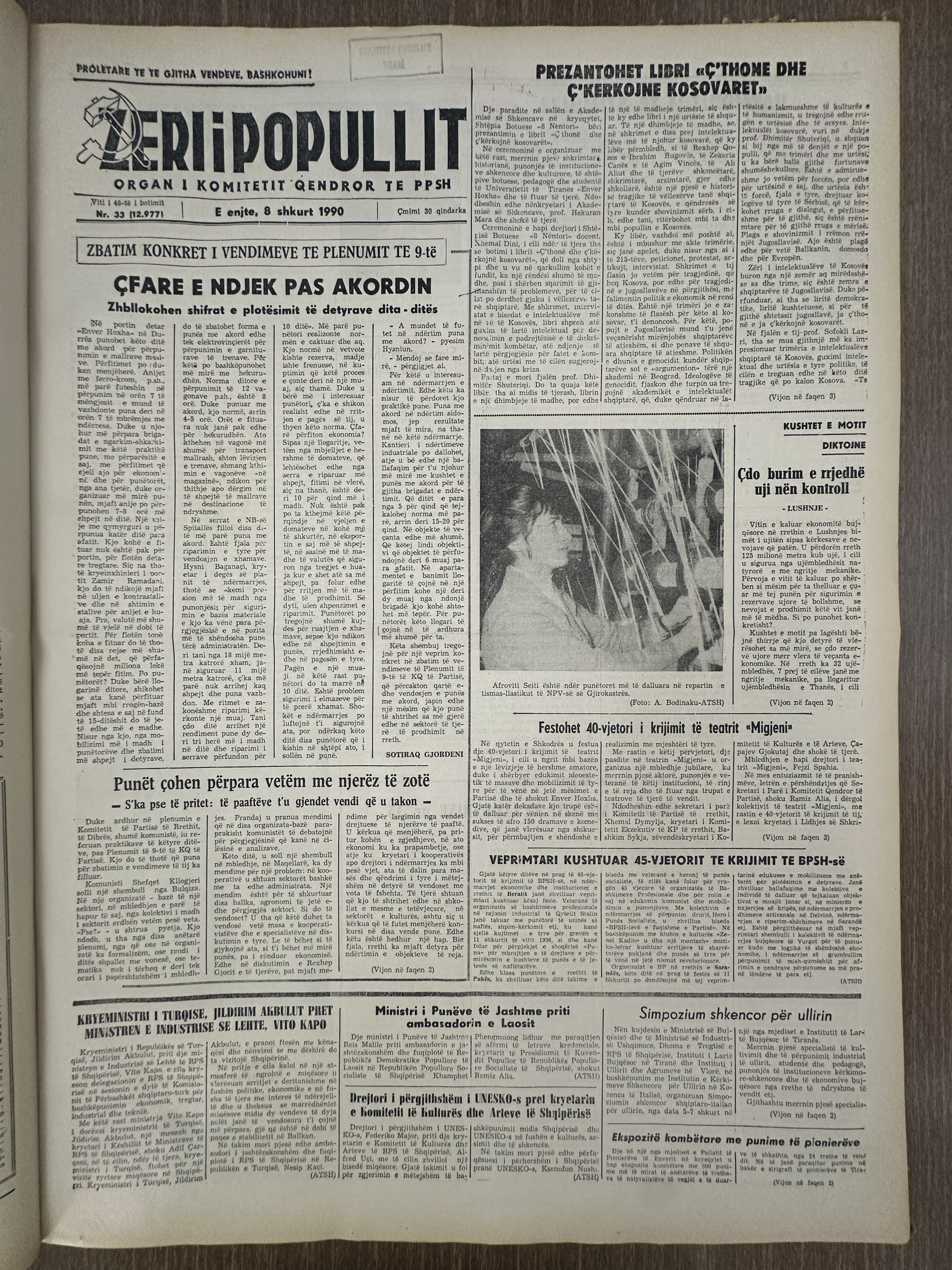 Zëri i Popullit 1990-02-08