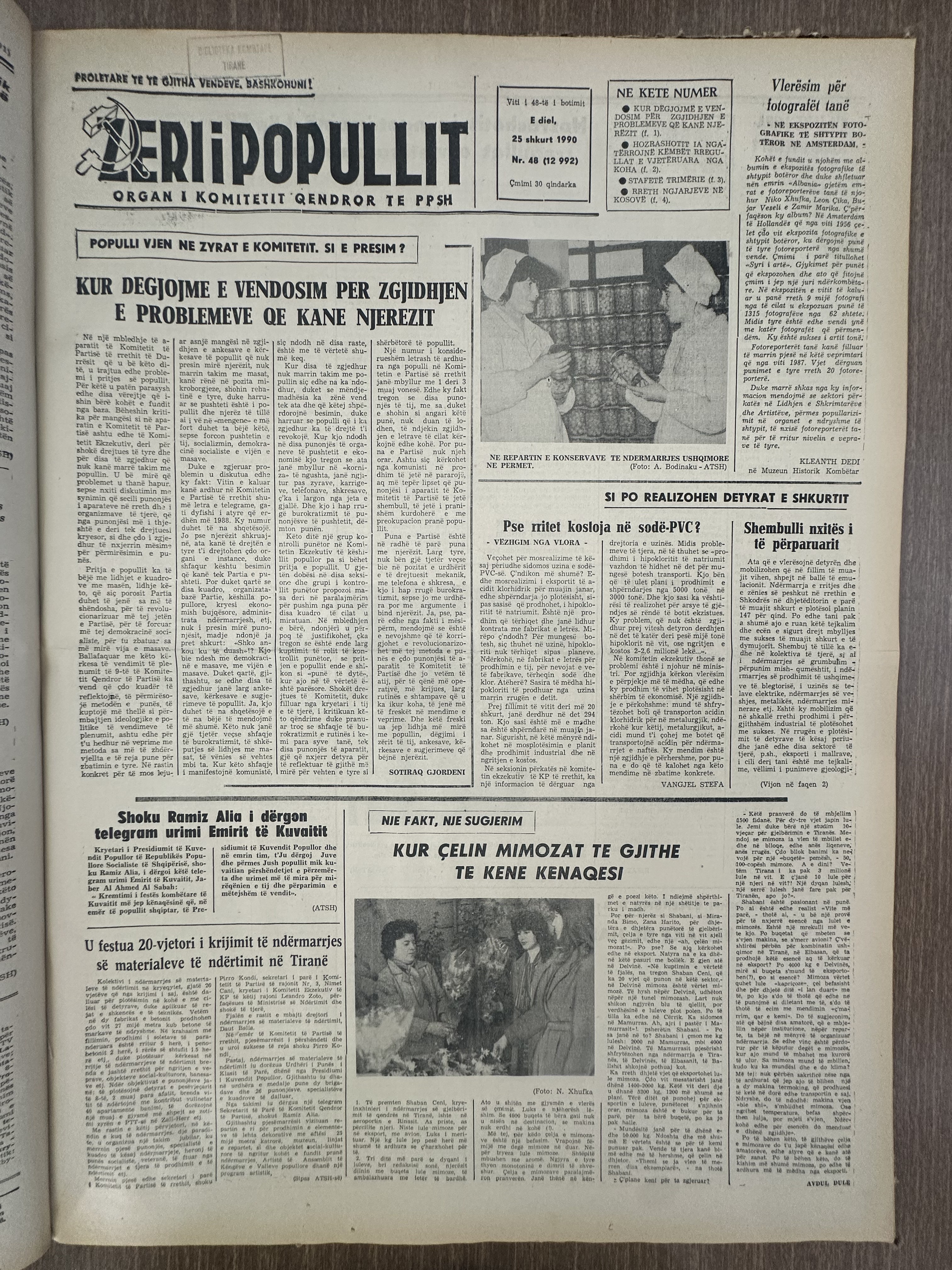 Zëri i Popullit 1990-02-25