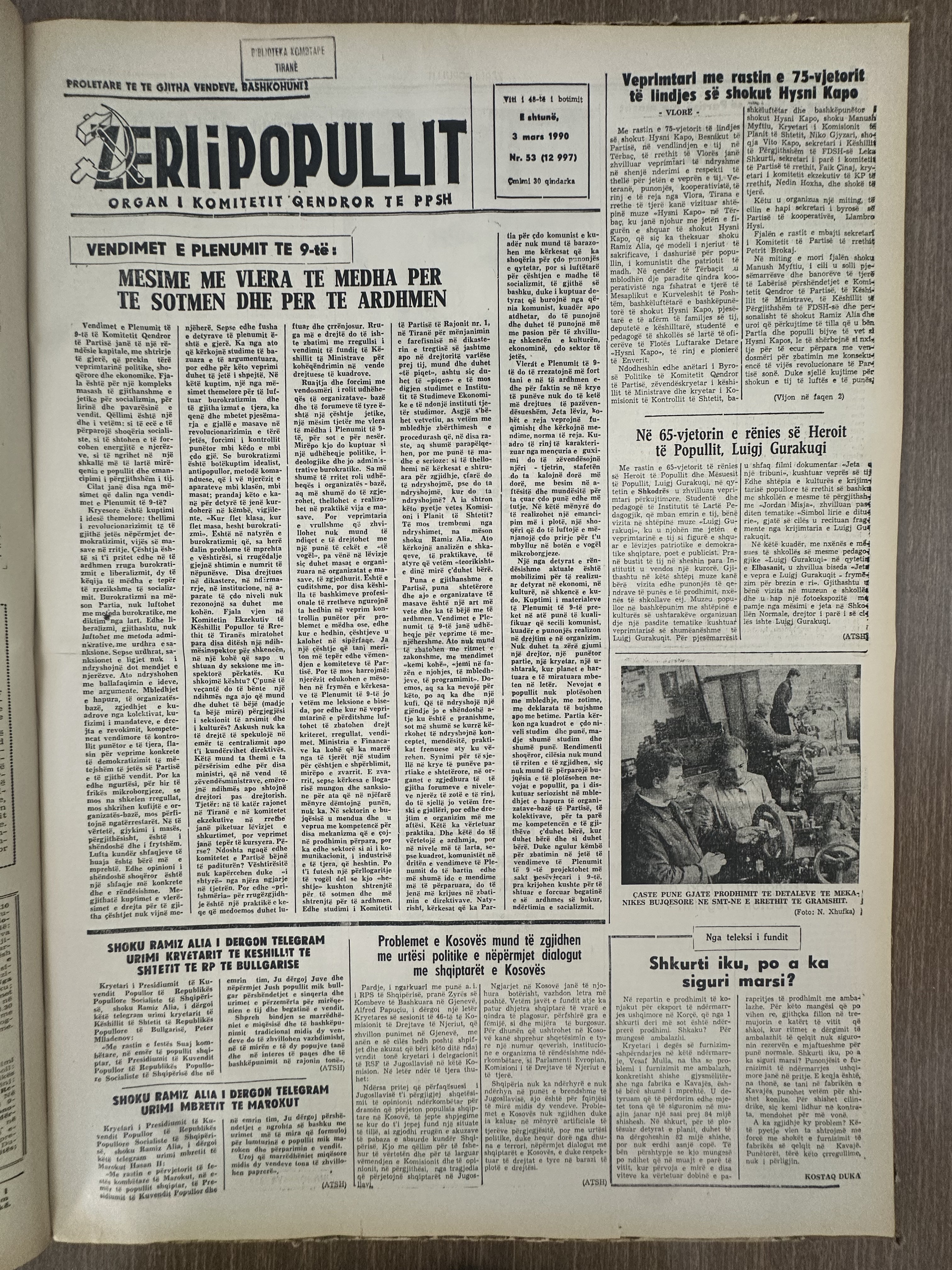 Zëri i Popullit 1990-03-13