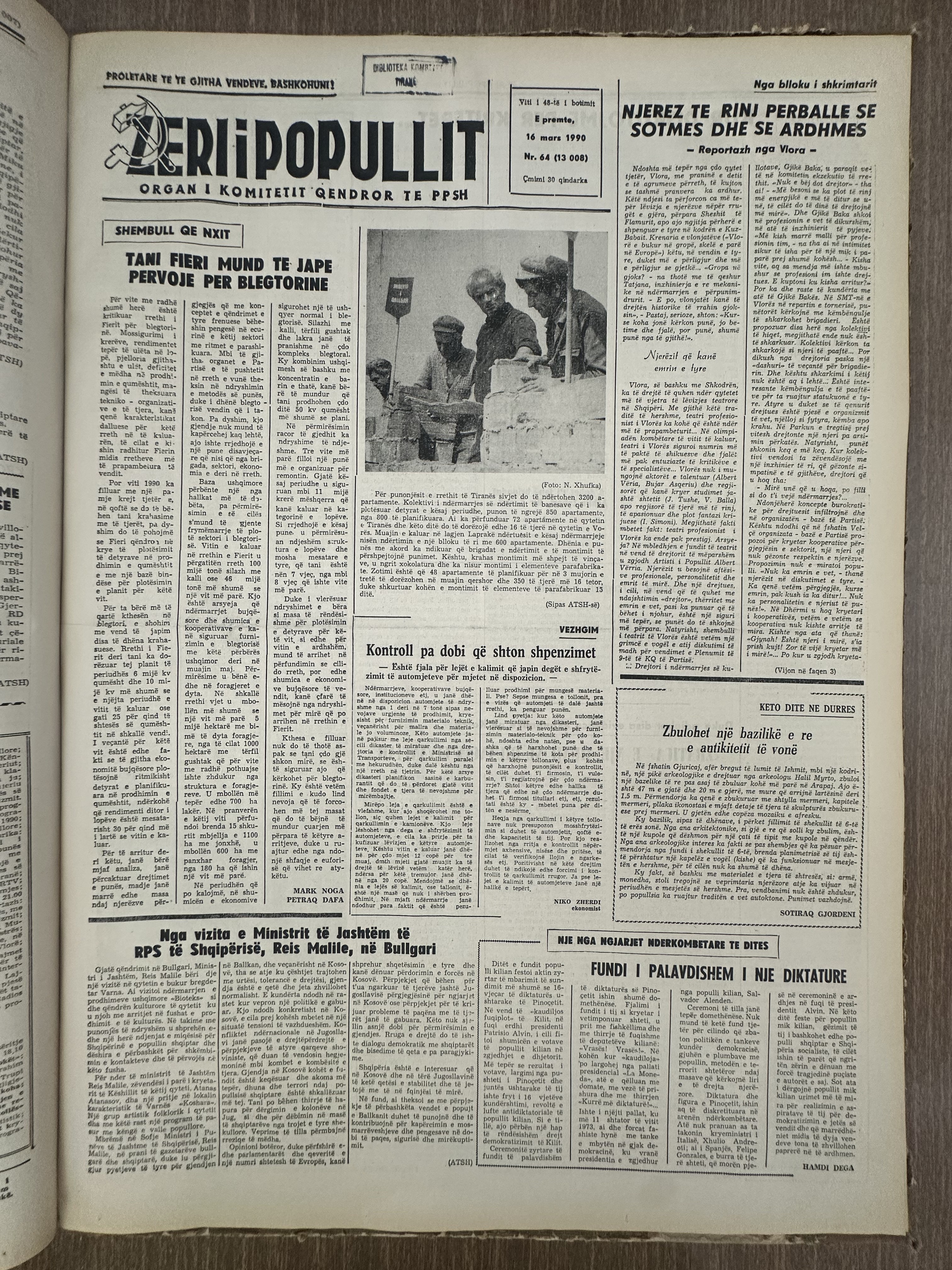 Zëri i Popullit 1990-03-16