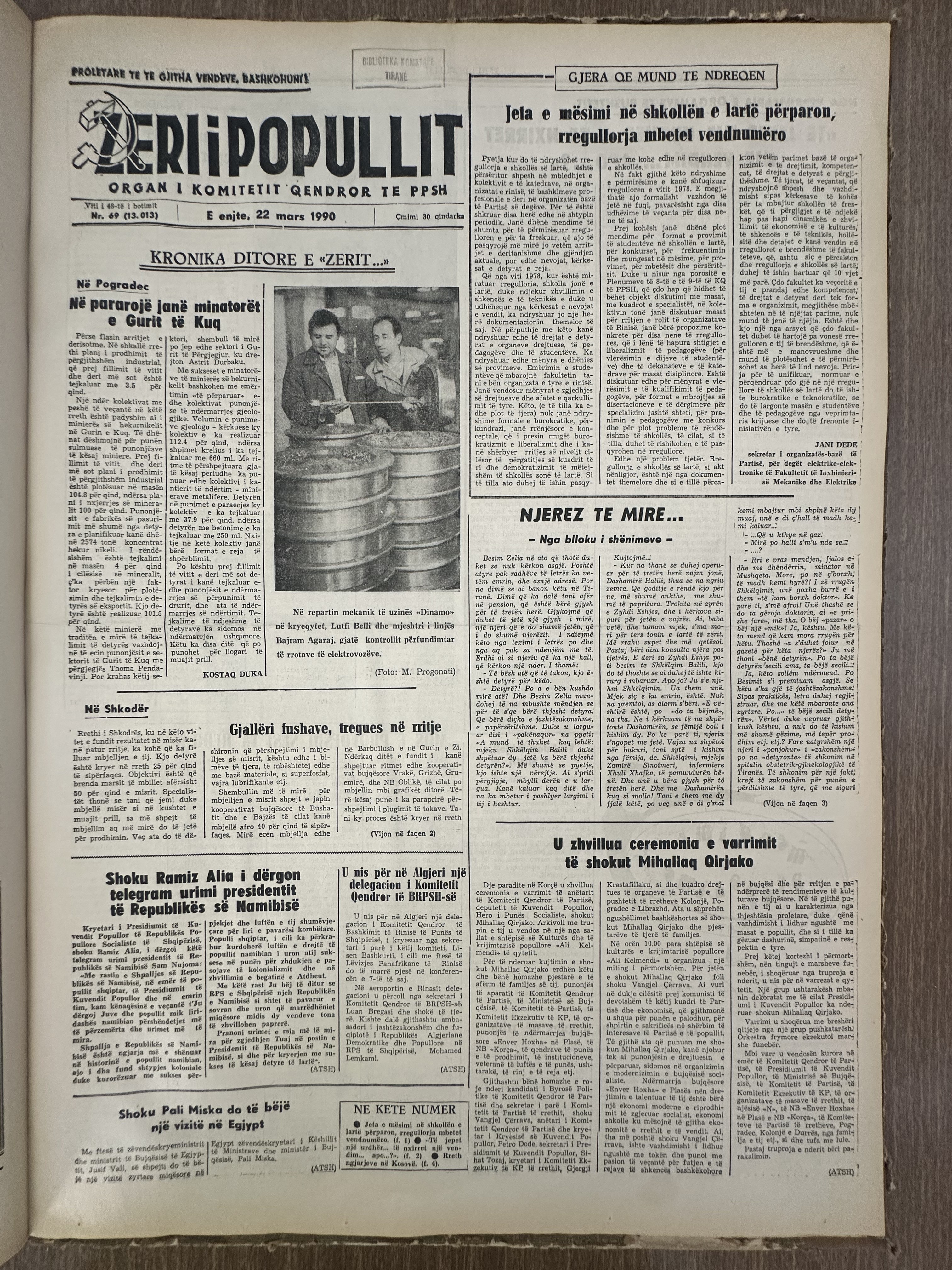 Zëri i Popullit 1990-03-22