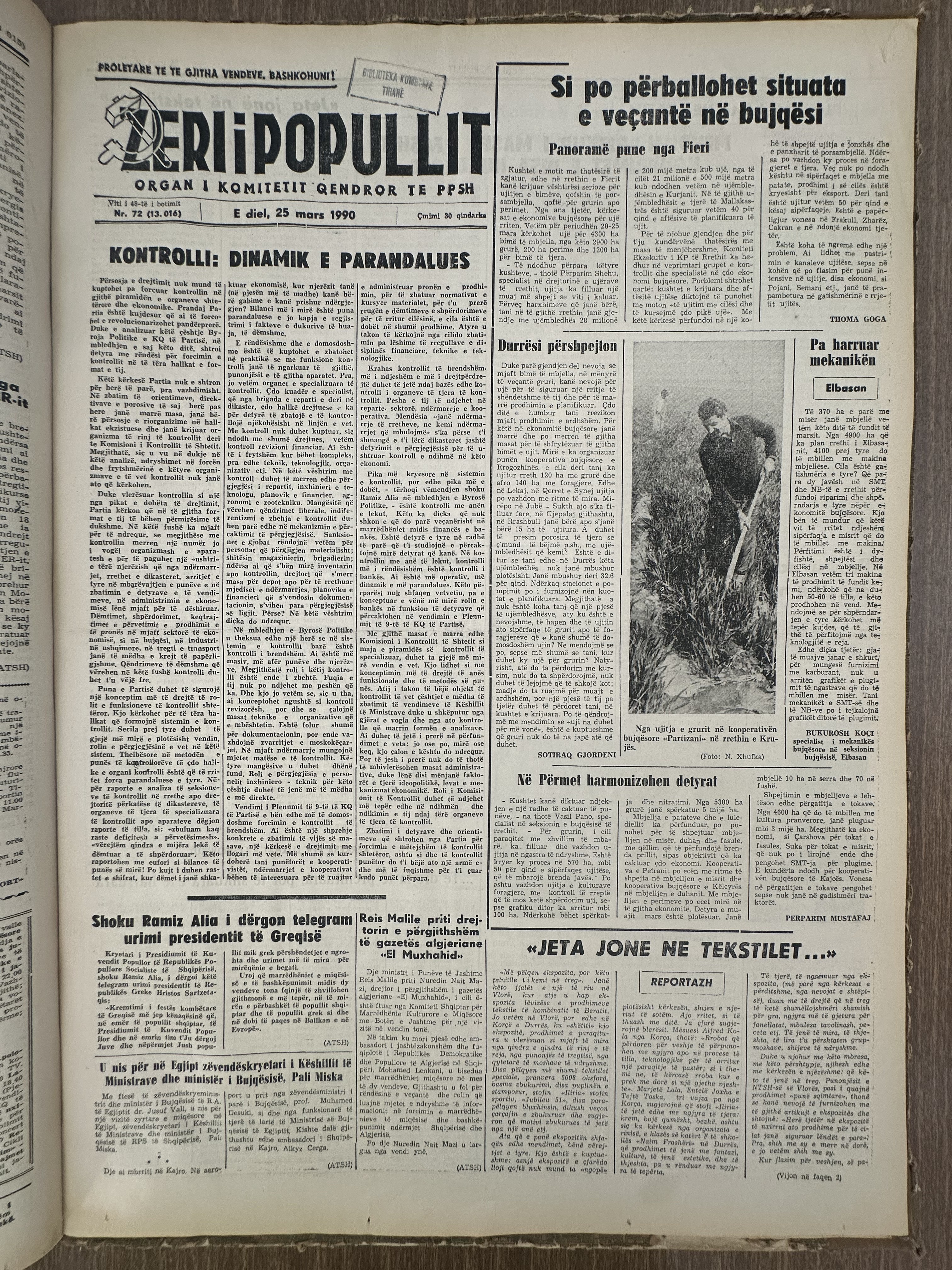 Zëri i Popullit 1990-03-25