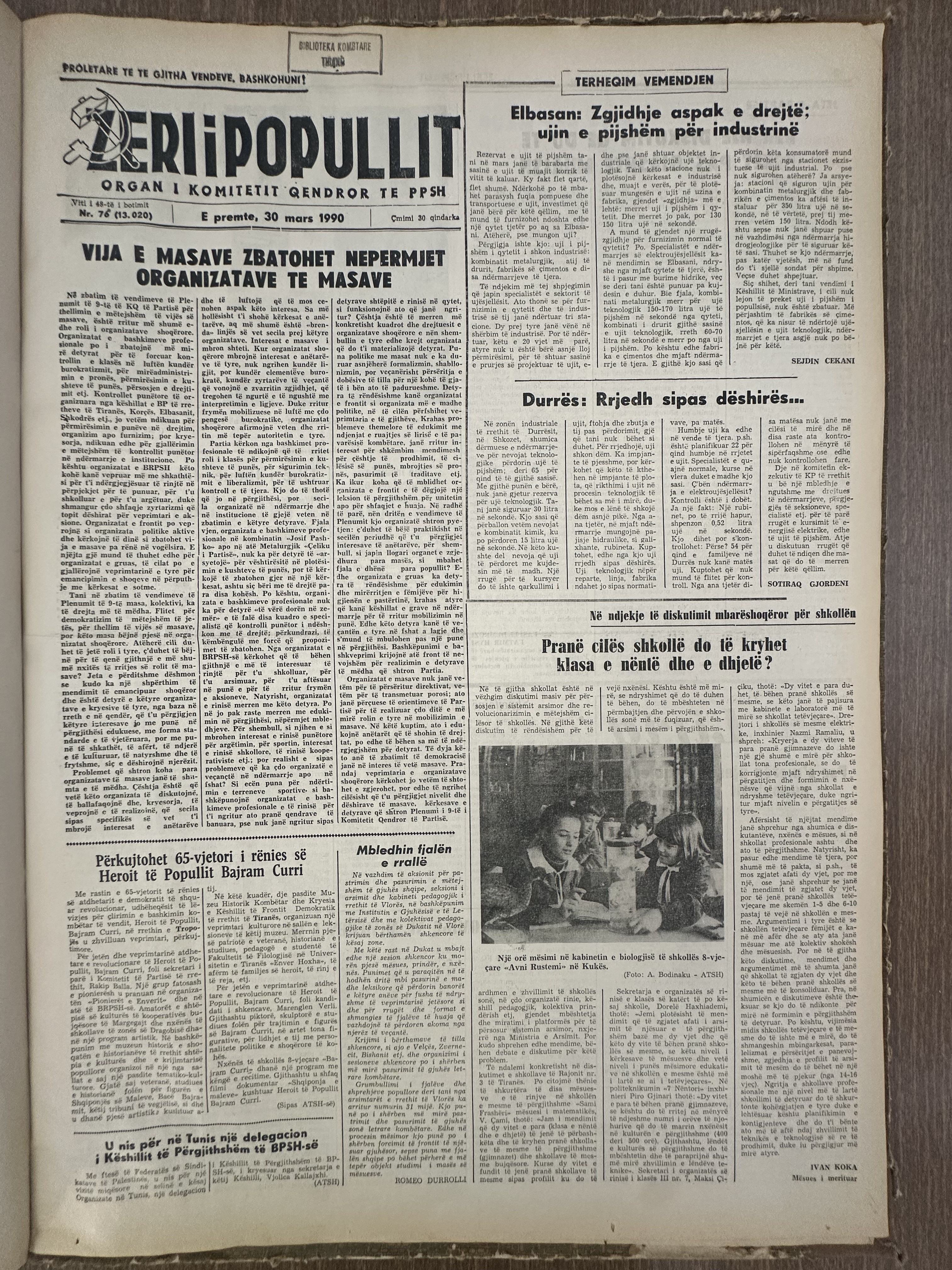 Zëri i Popullit 1990-03-30