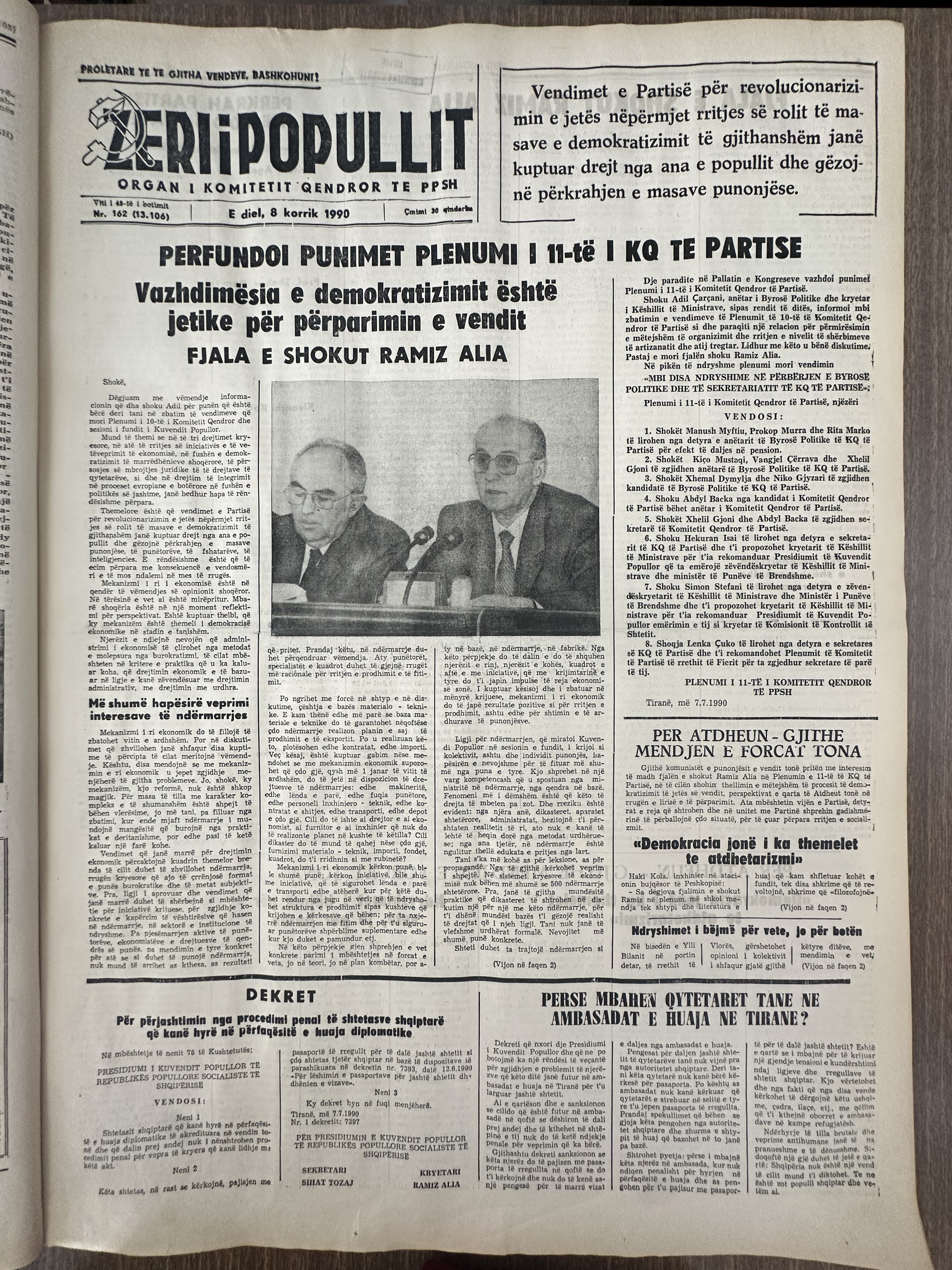 Zëri i Popullit 1990-07-08