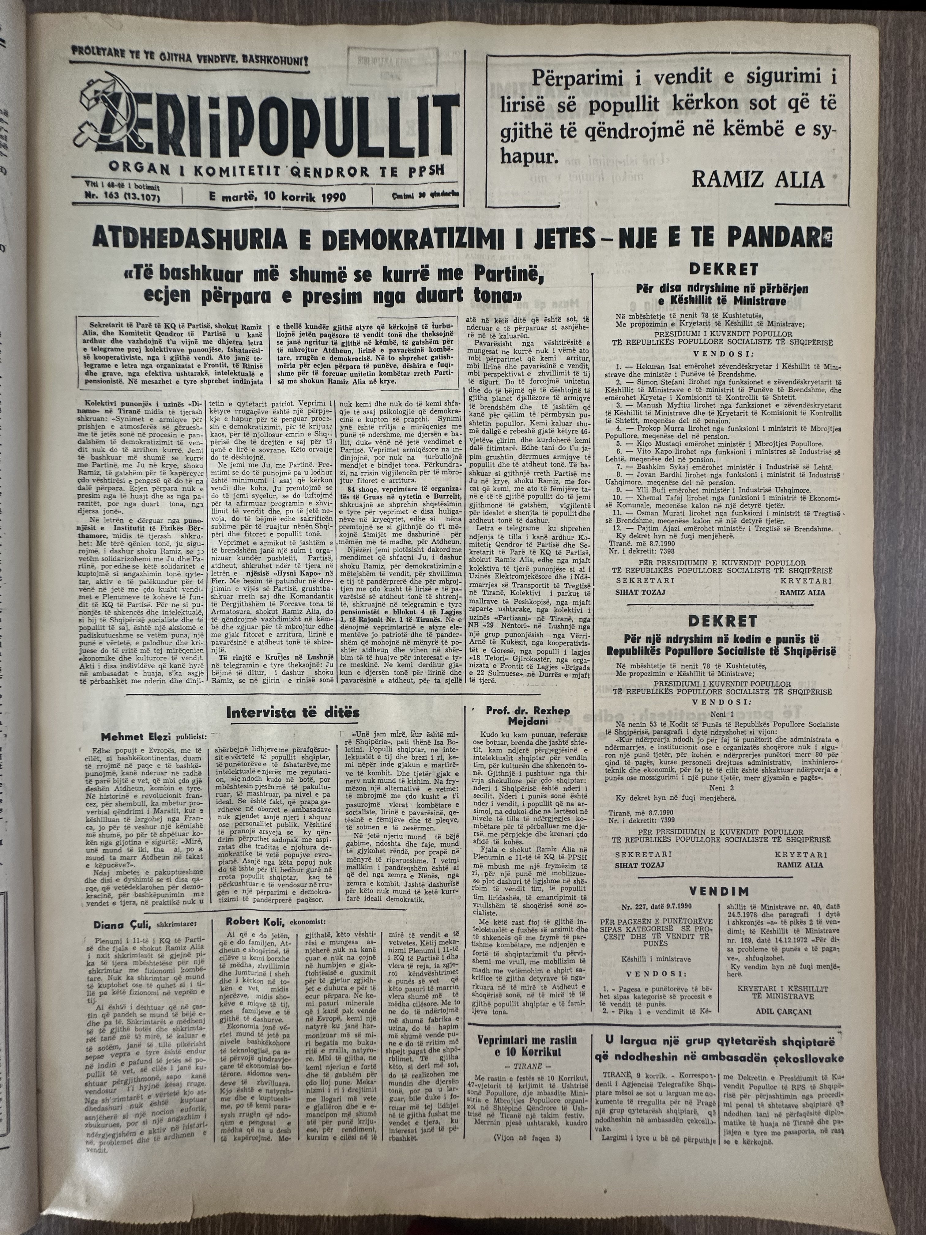 Zëri i Popullit 1990-07-10