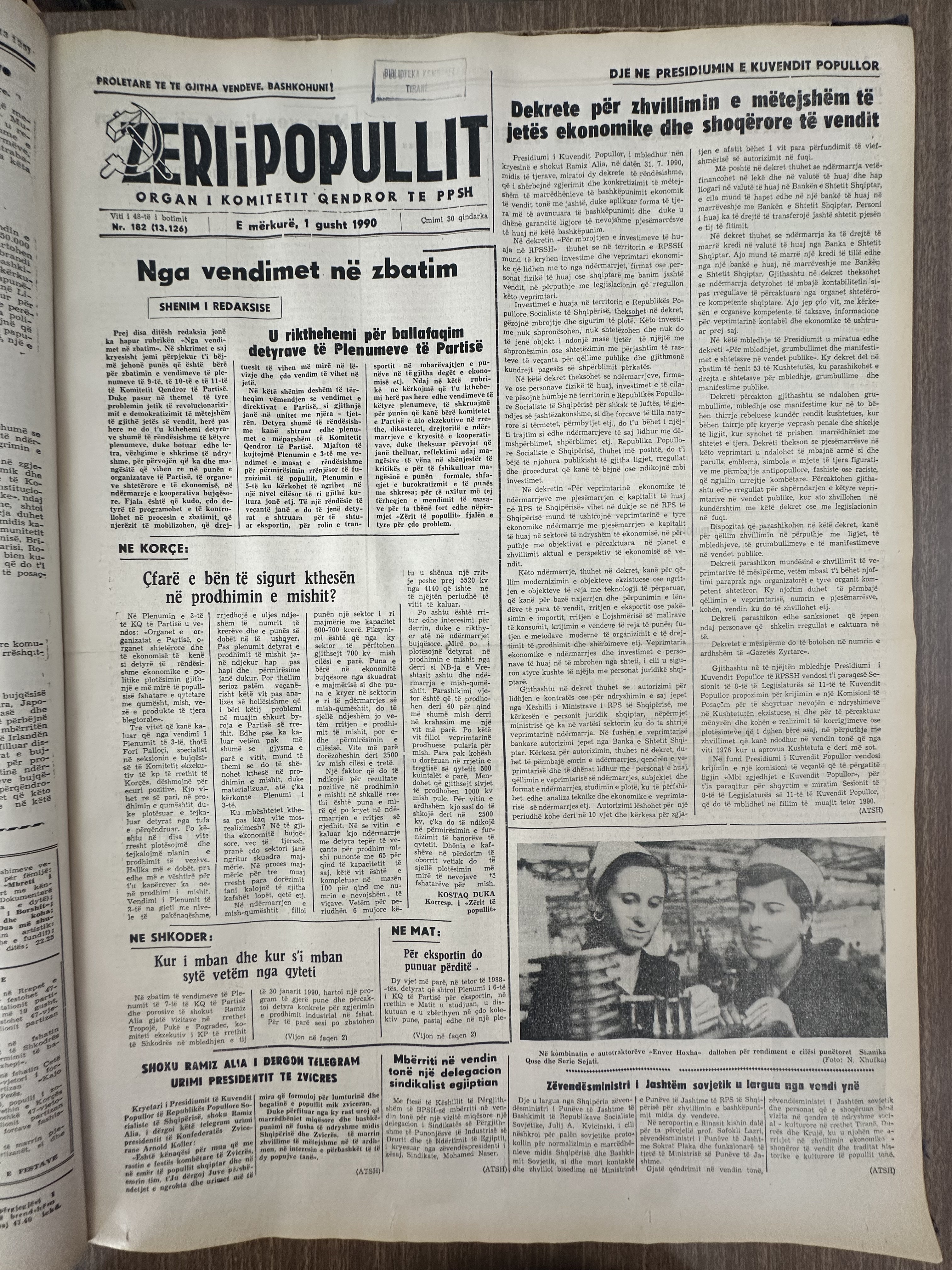Zëri i Popullit 1990-08-01