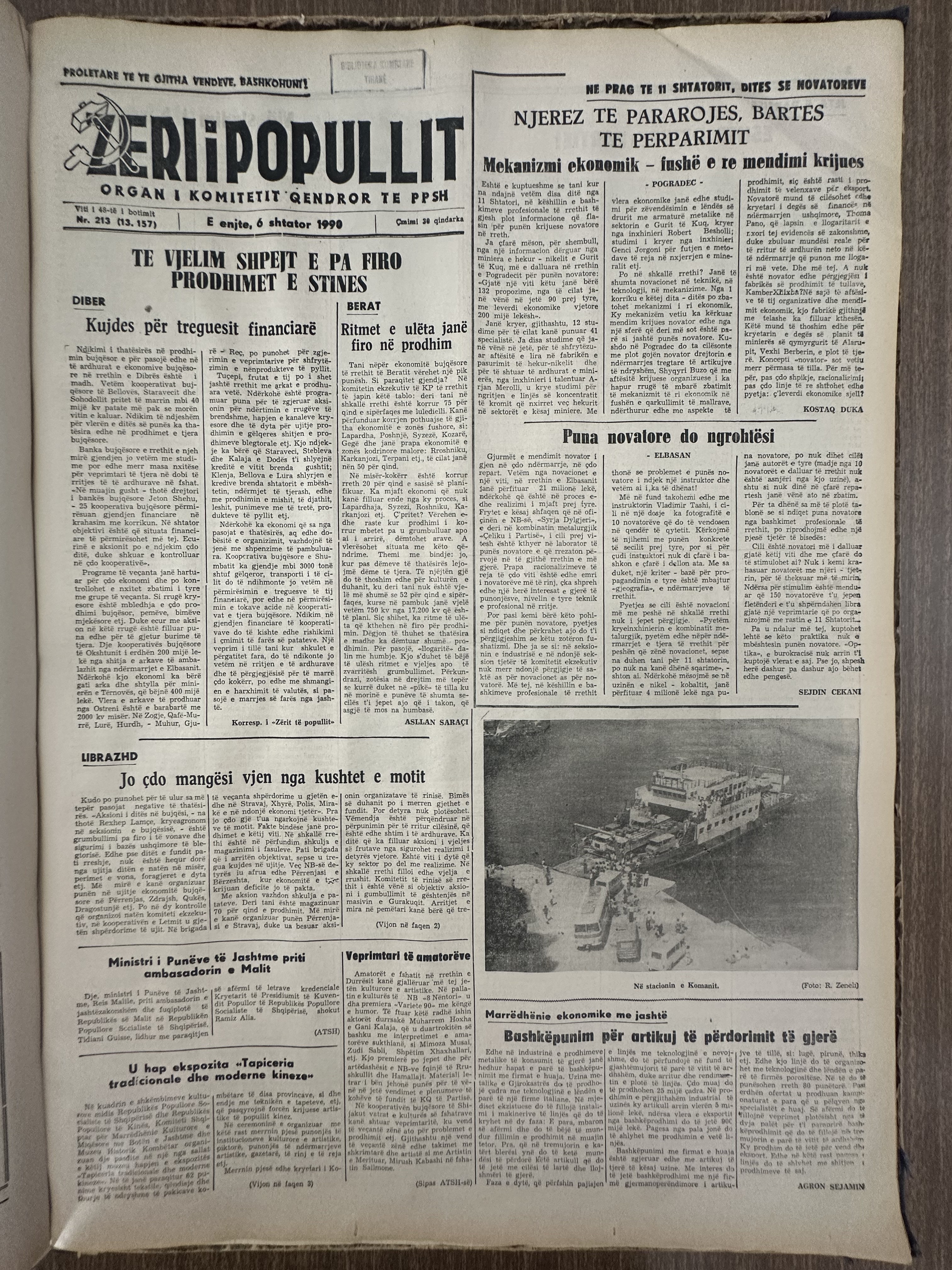 Zëri i Popullit 1990-09-06