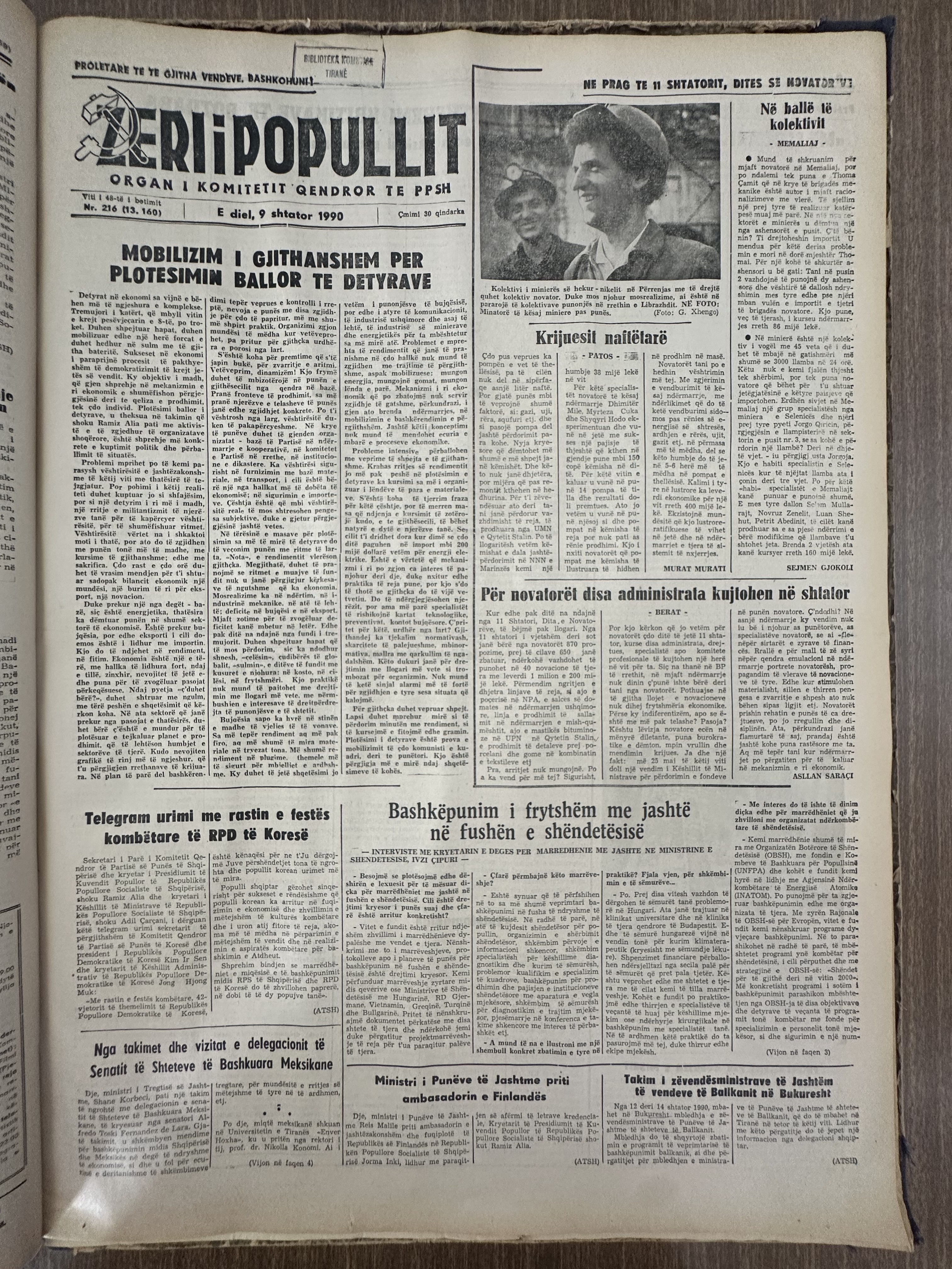 Zëri i Popullit 1990-09-09