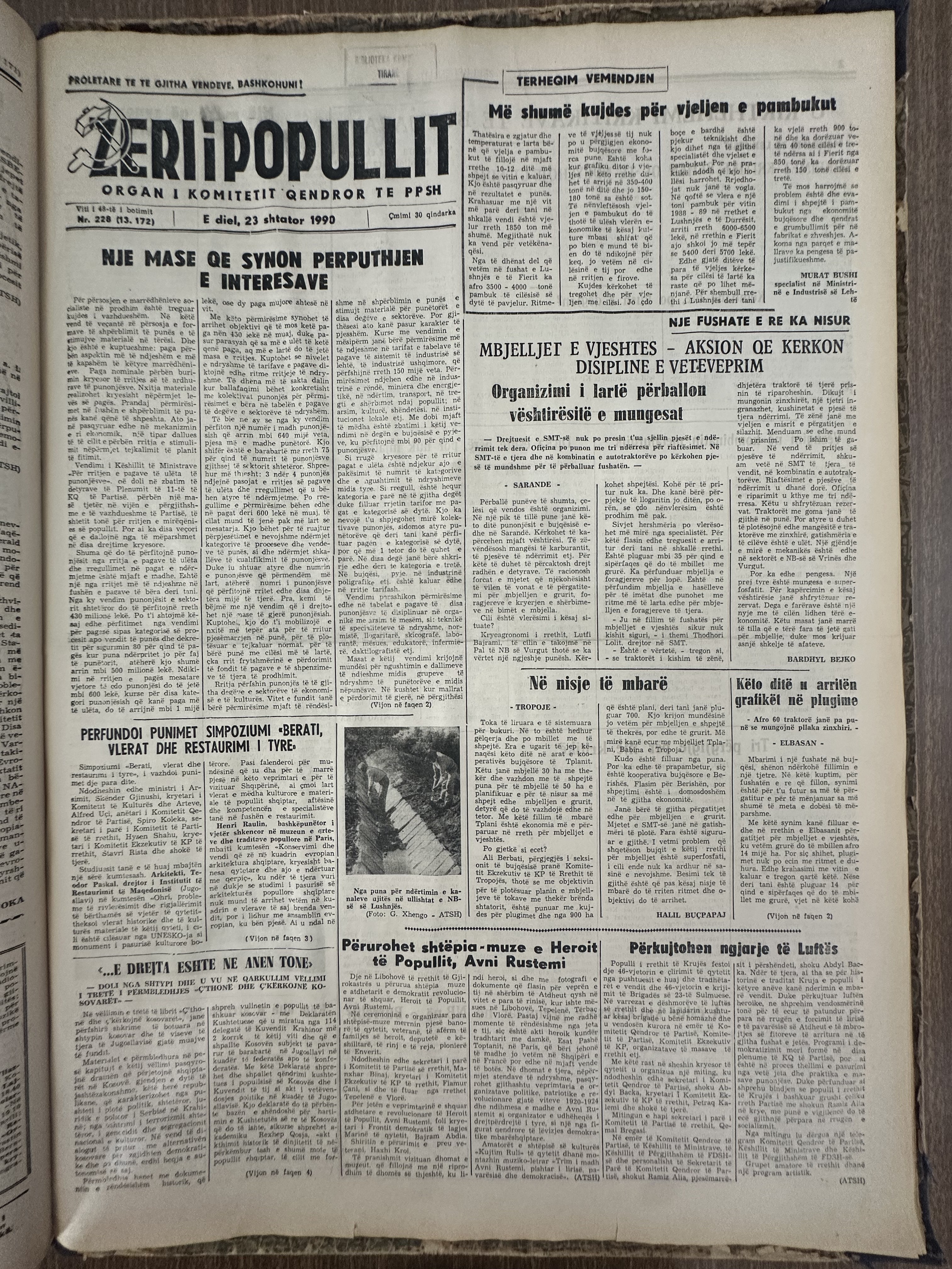 Zëri i Popullit 1990-09-23