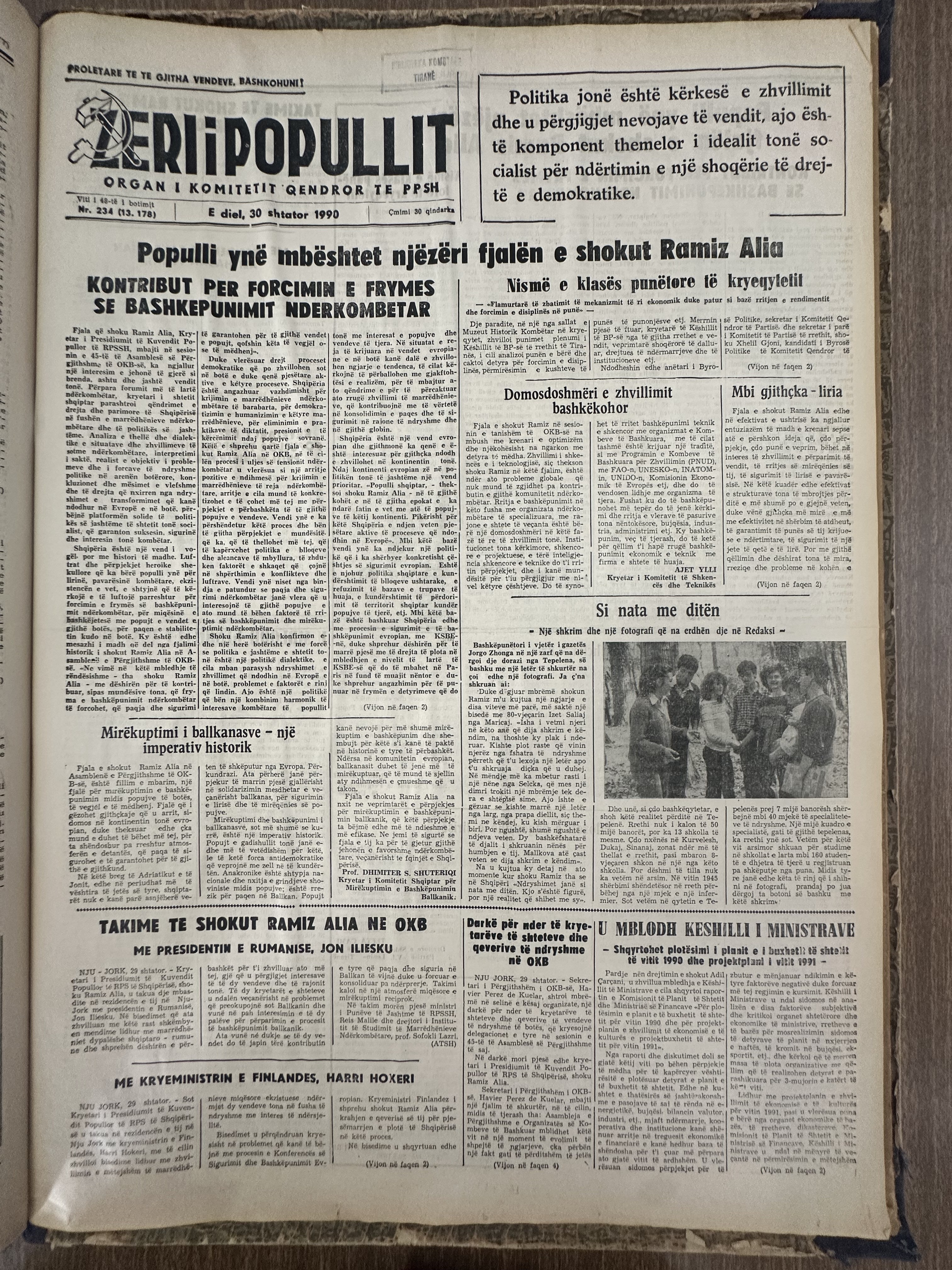 Zëri i Popullit 1990-09-30