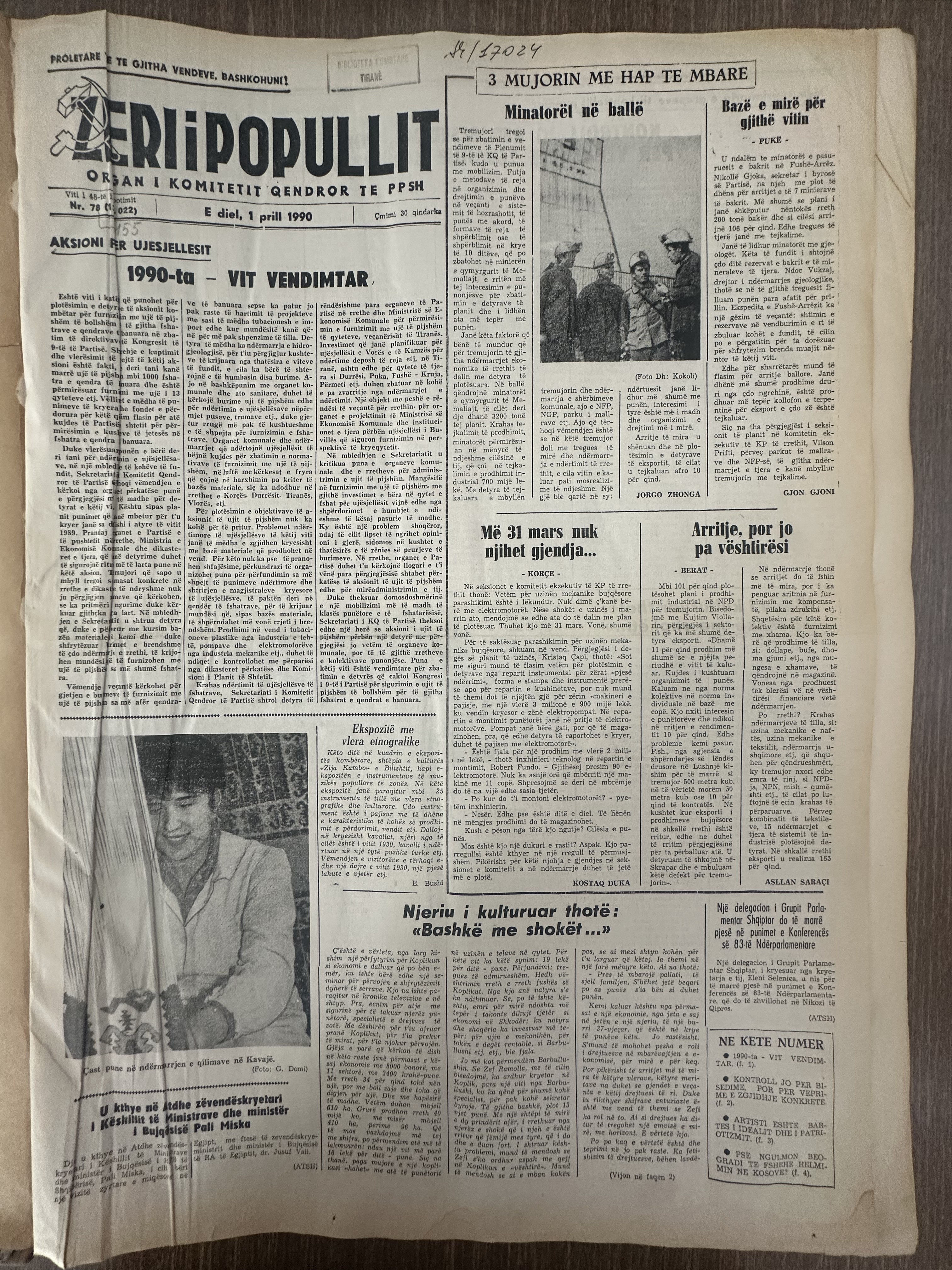 Zëri i Popullit 1990-04-01