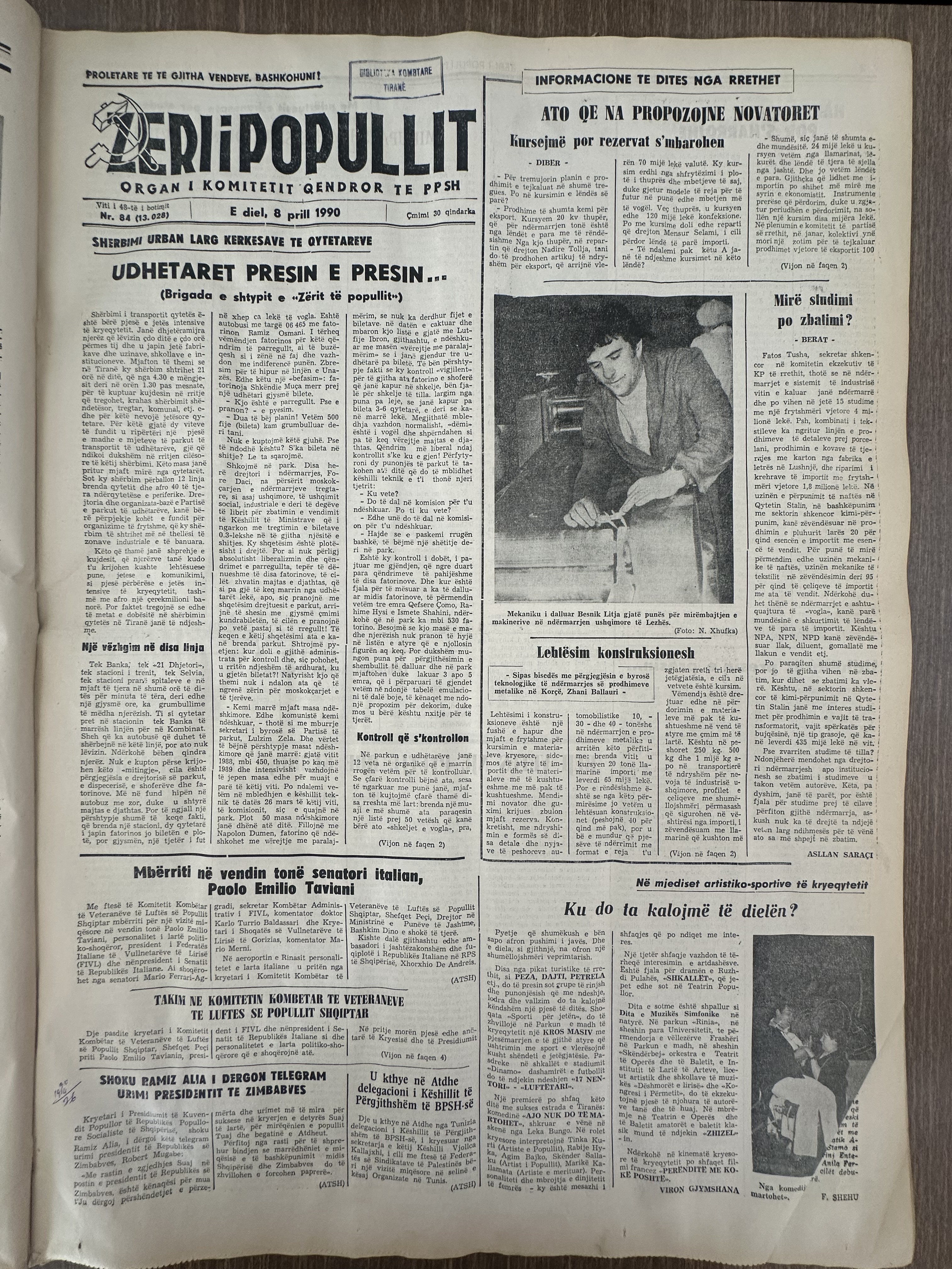 Zëri i Popullit 1990-04-08