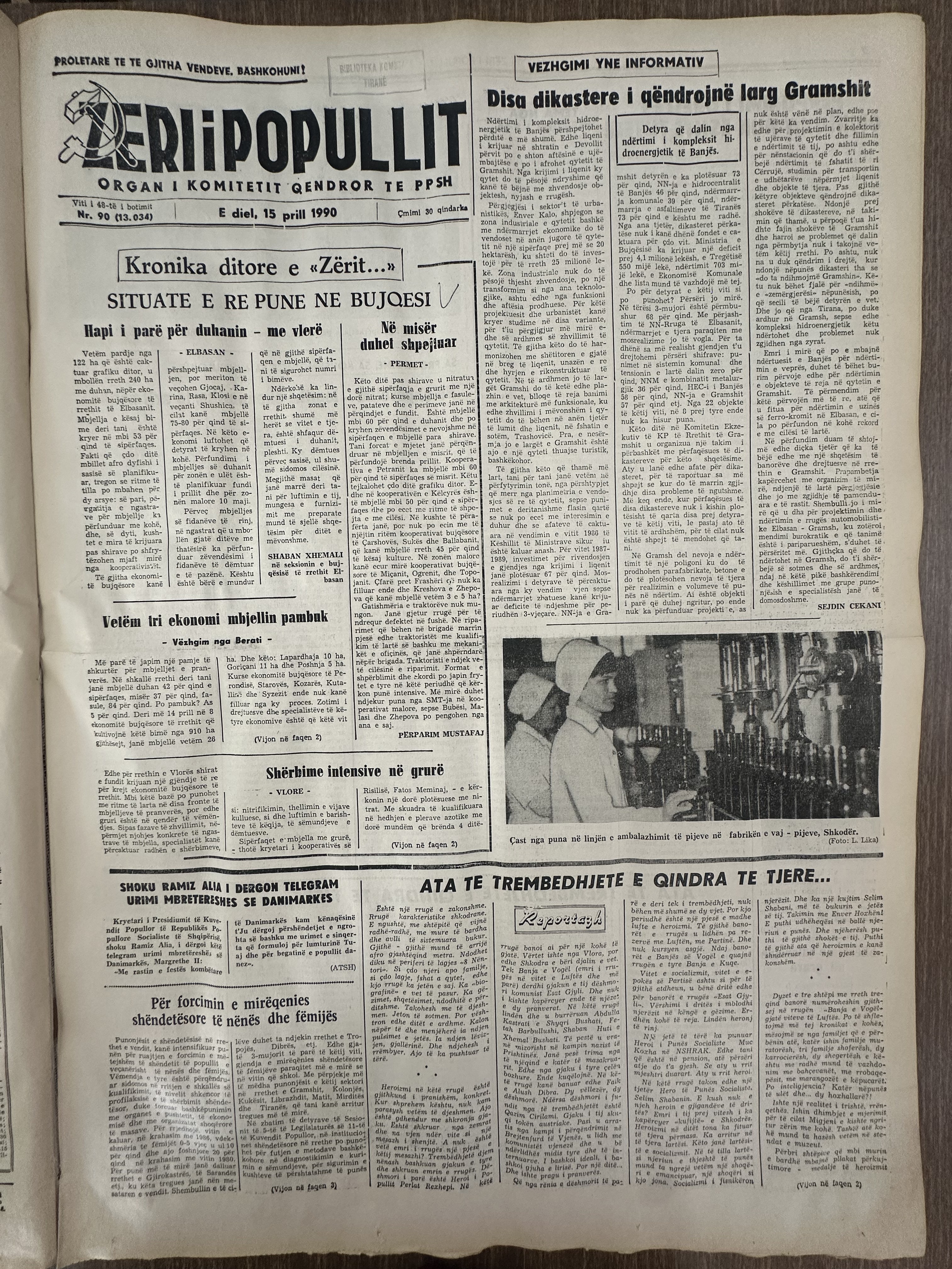 Zëri i Popullit 1990-04-15