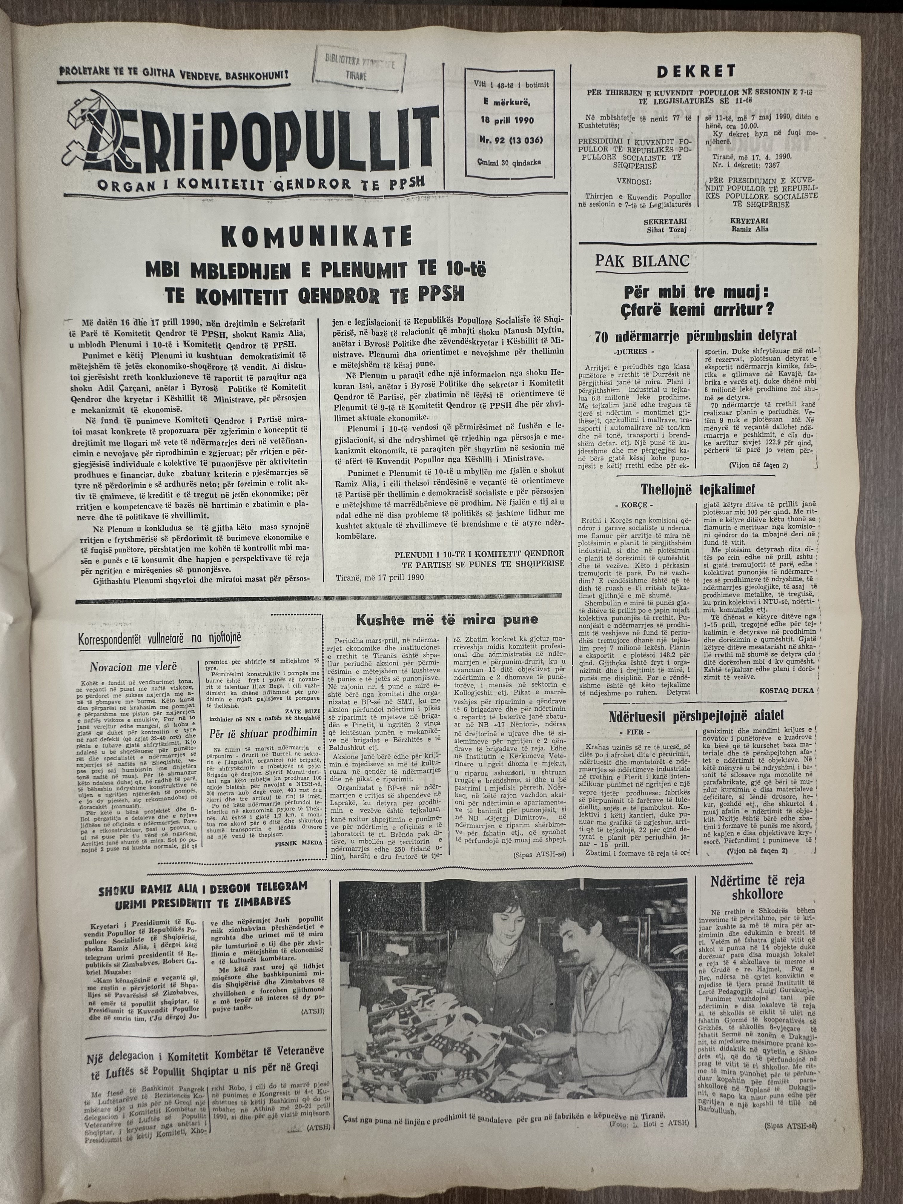 Zëri i Popullit 1990-04-18