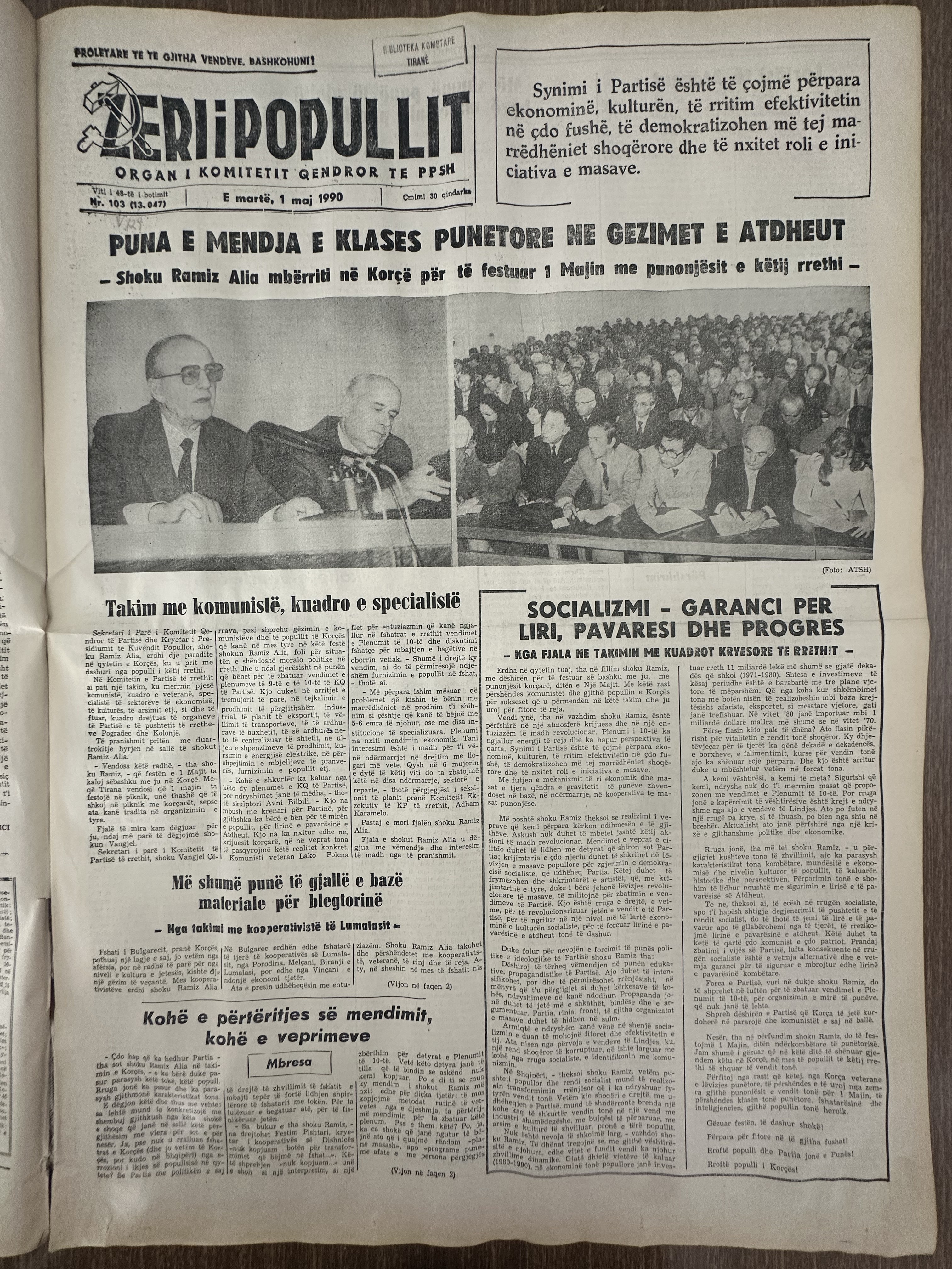 Zëri i Popullit 1990-05-01
