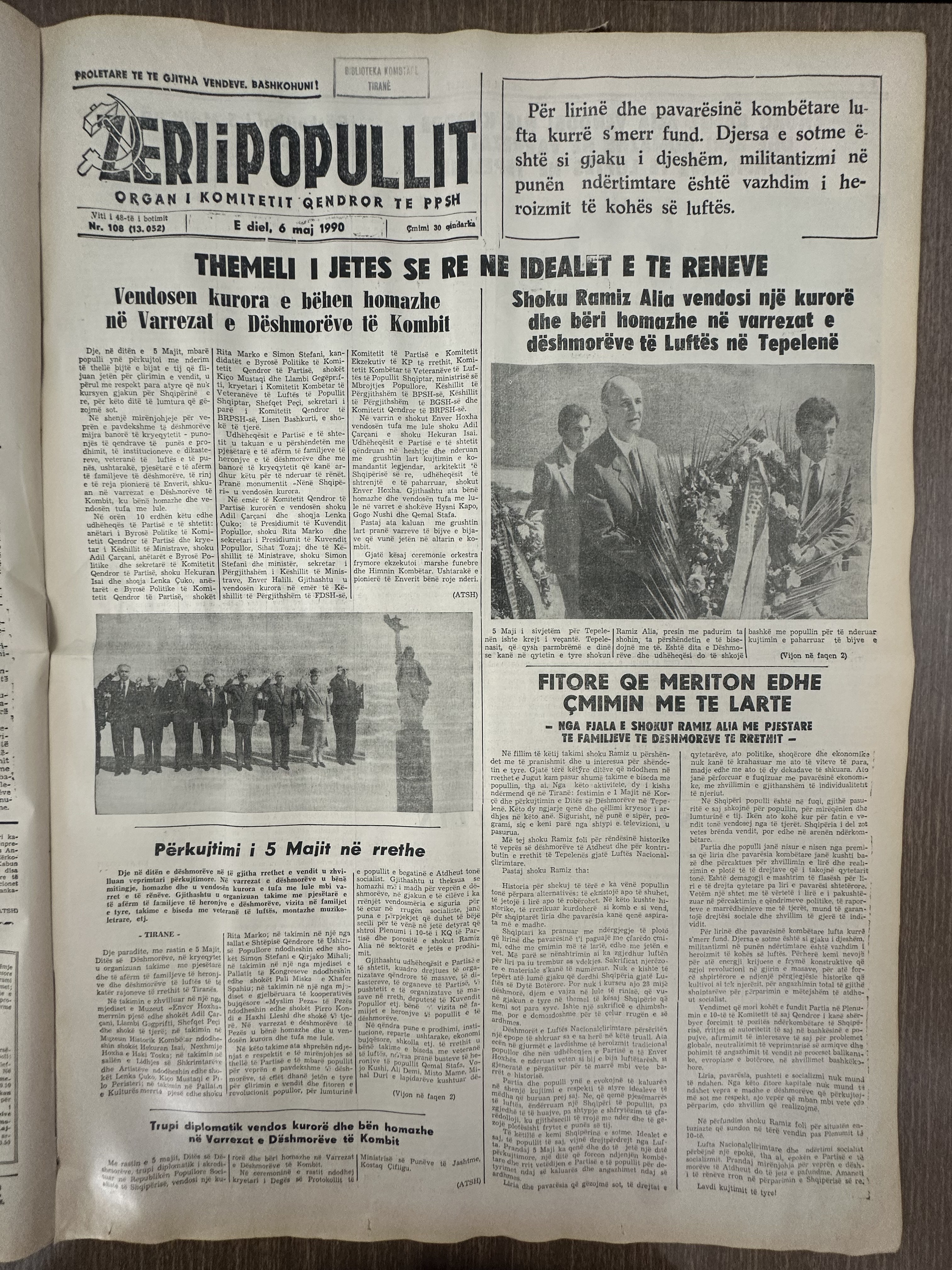 Zëri i Popullit 1990-05-06