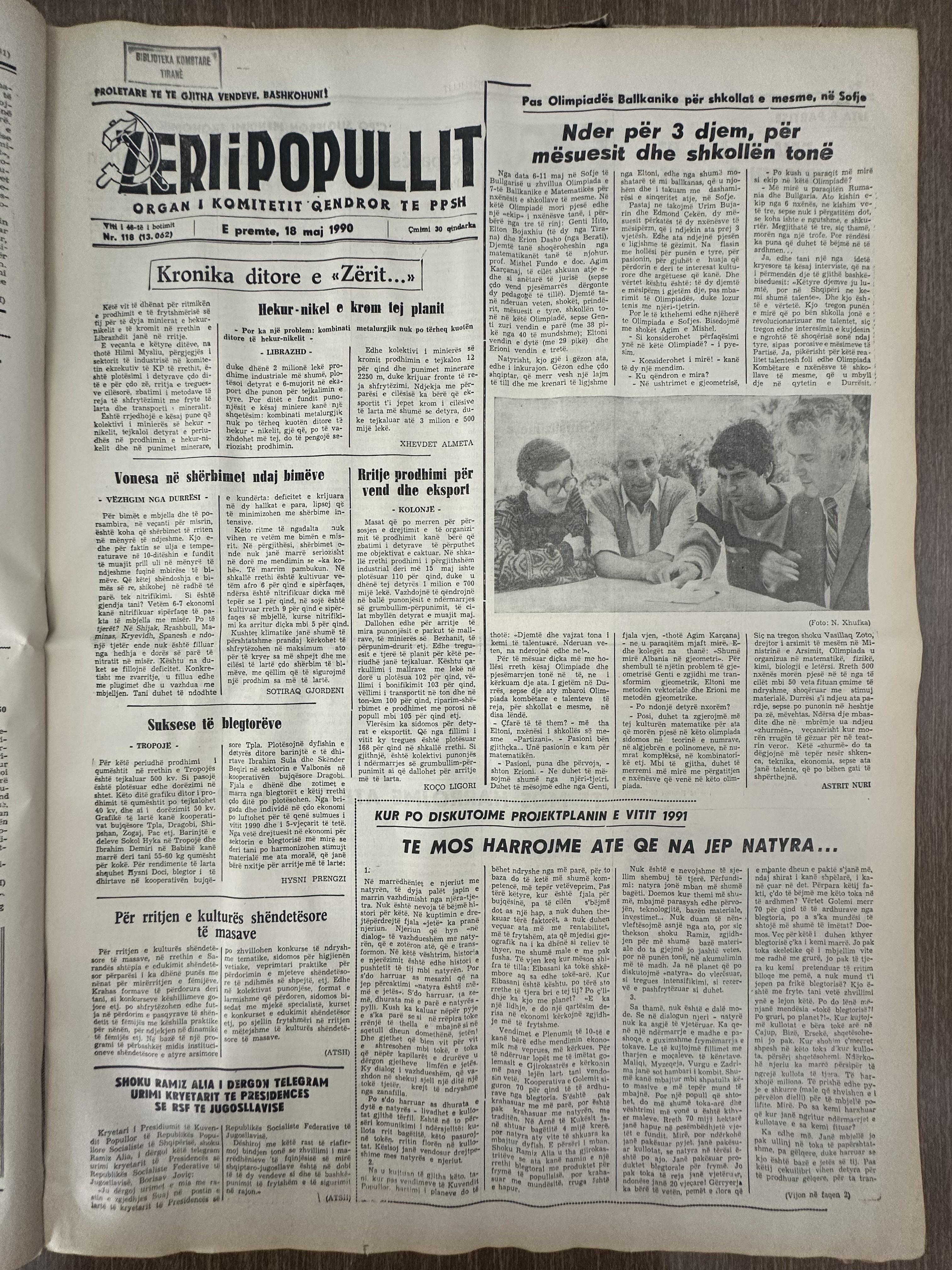 Zëri i Popullit 1990-05-18