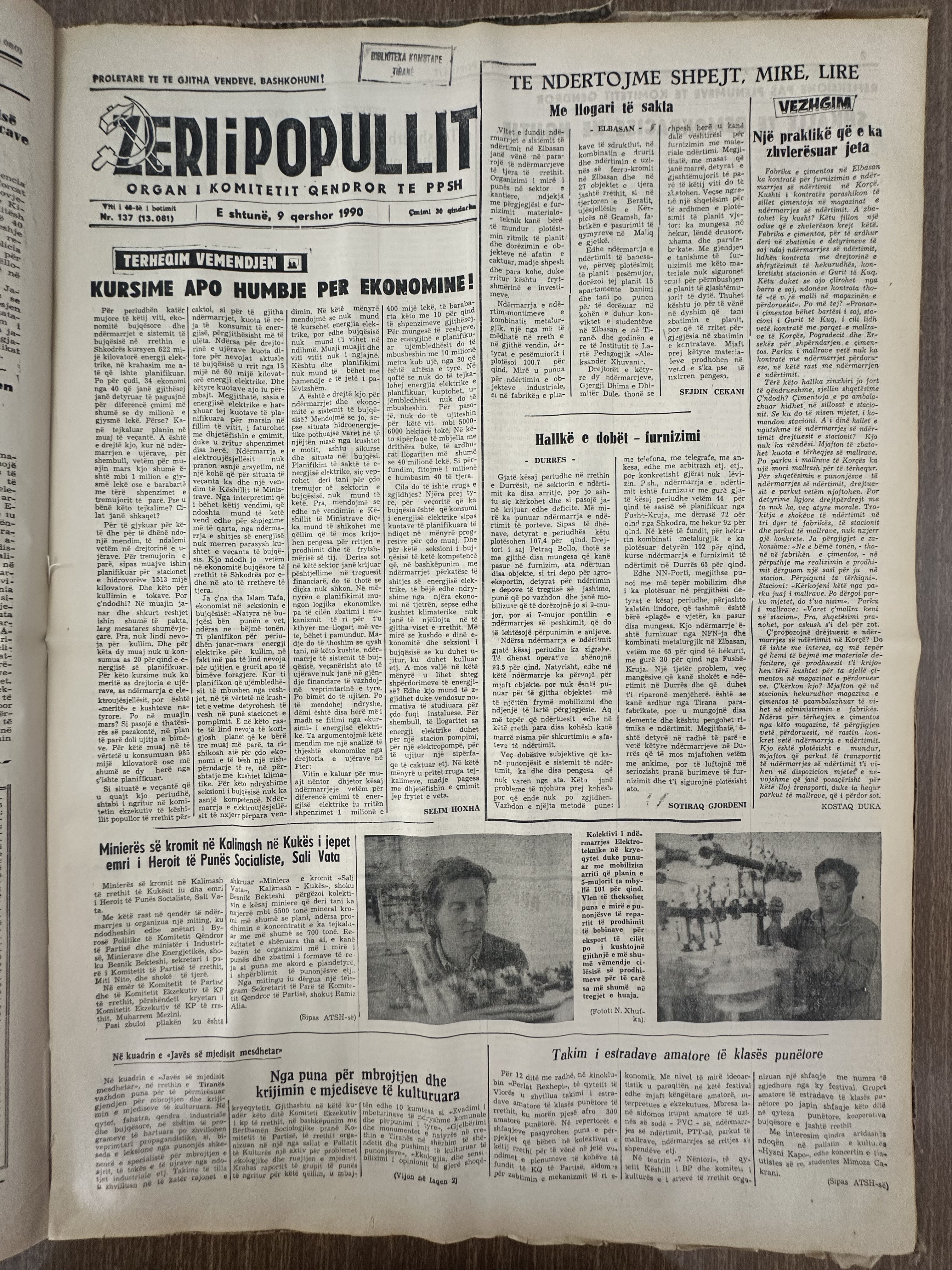 Zëri i Popullit 1990-06-09