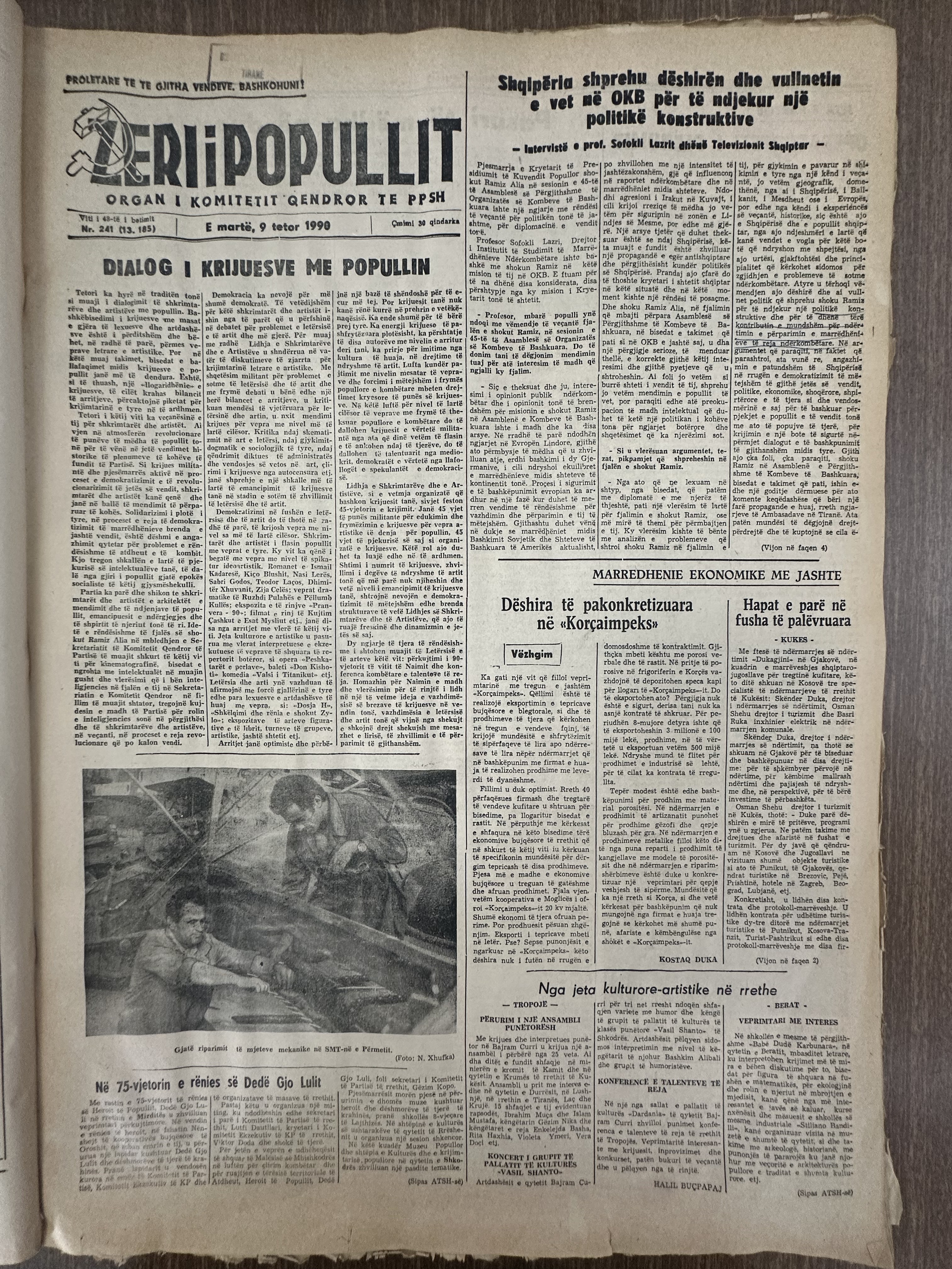 Zëri i Popullit 1990-10-09
