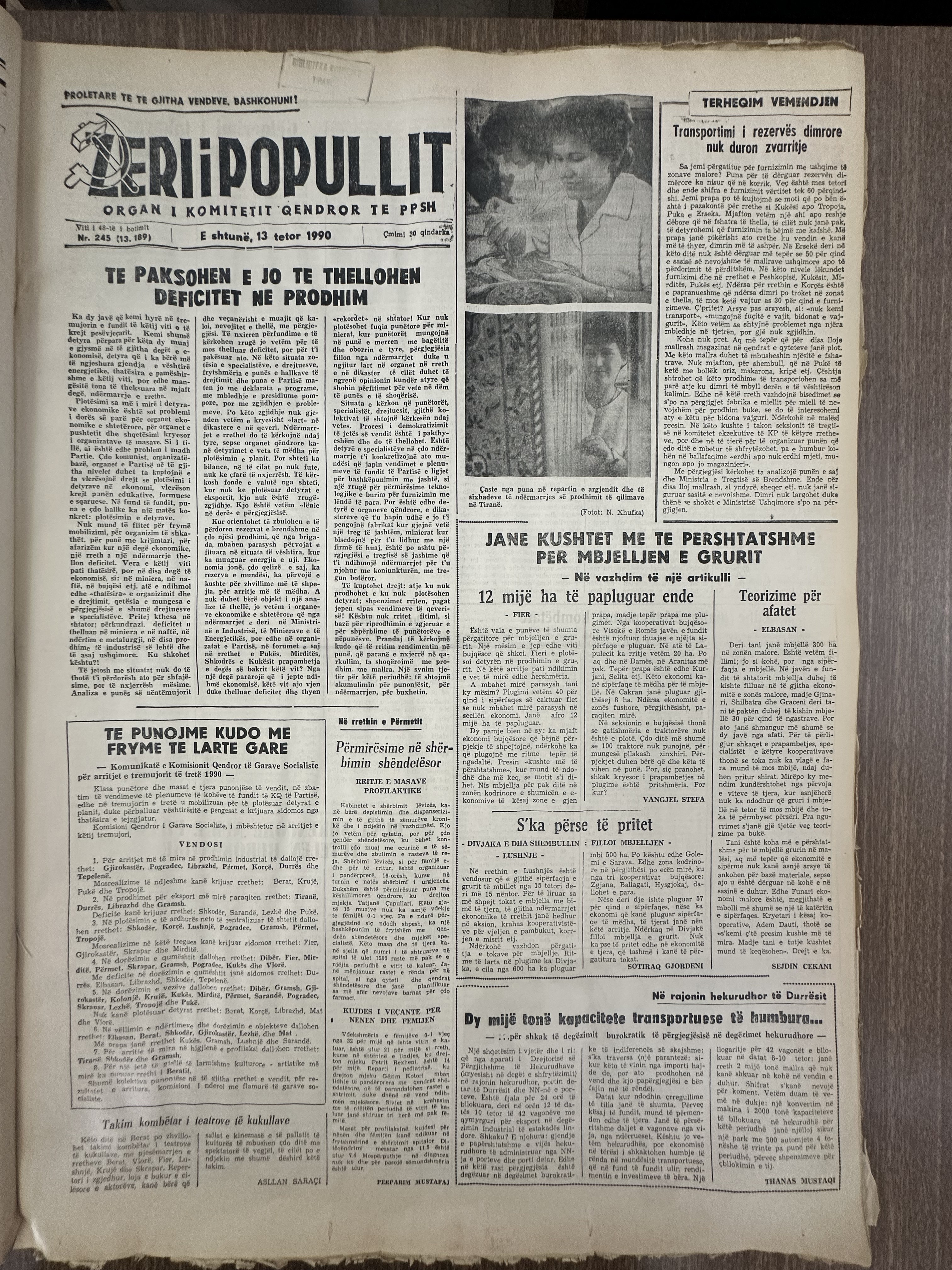 Zëri i Popullit 1990-10-13