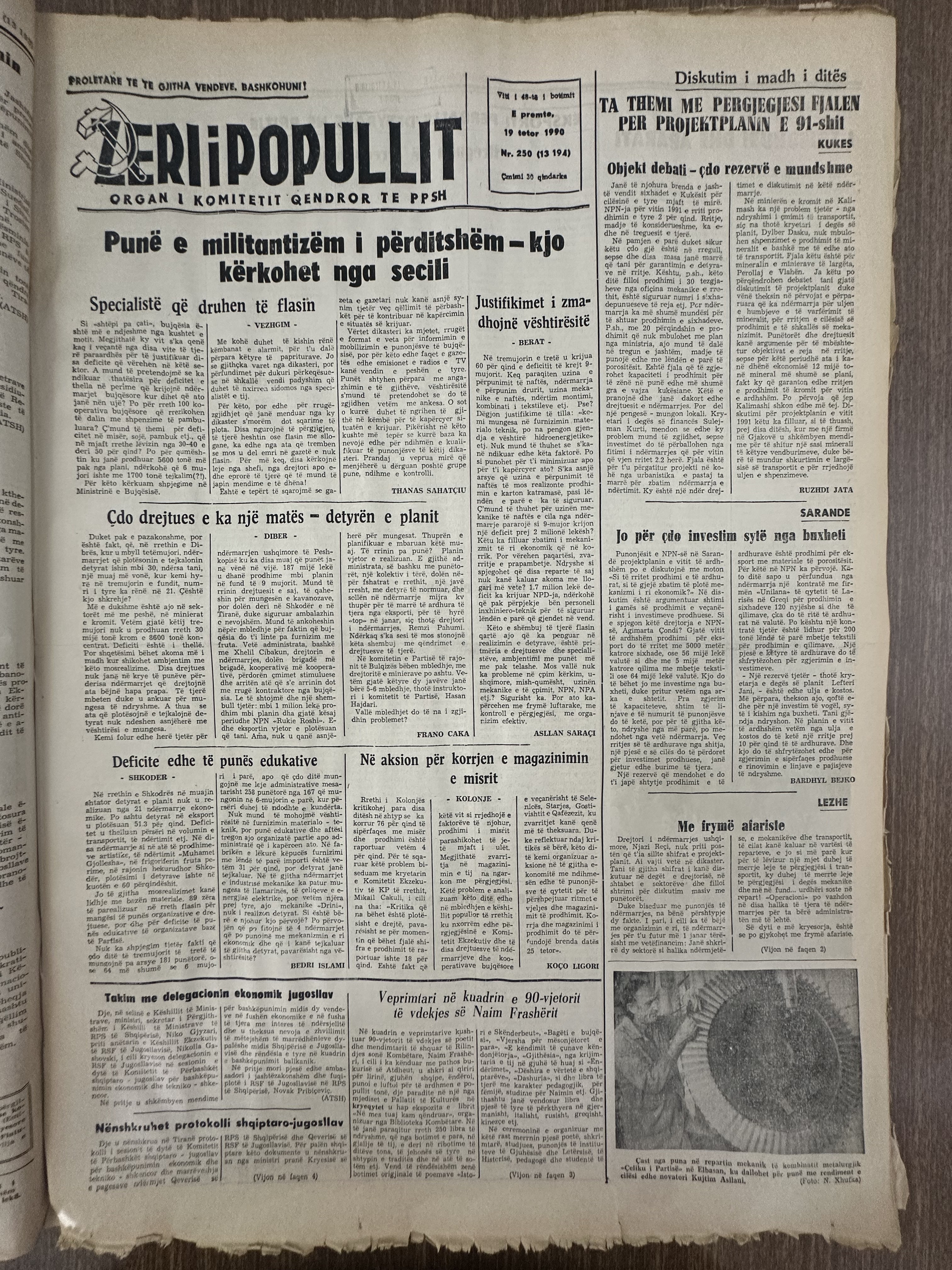 Zëri i Popullit 1990-10-19