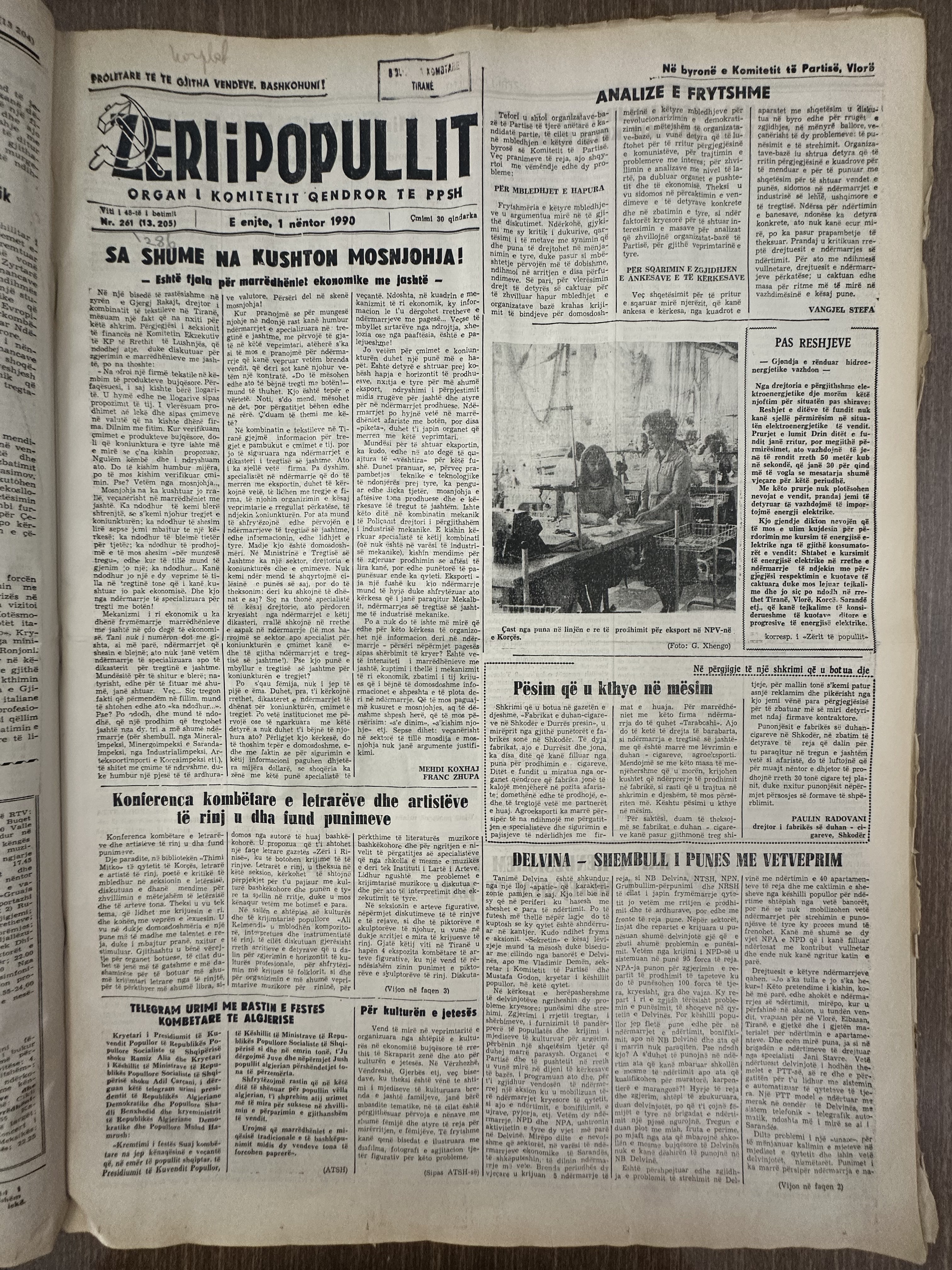 Zëri i Popullit 1990-11-01