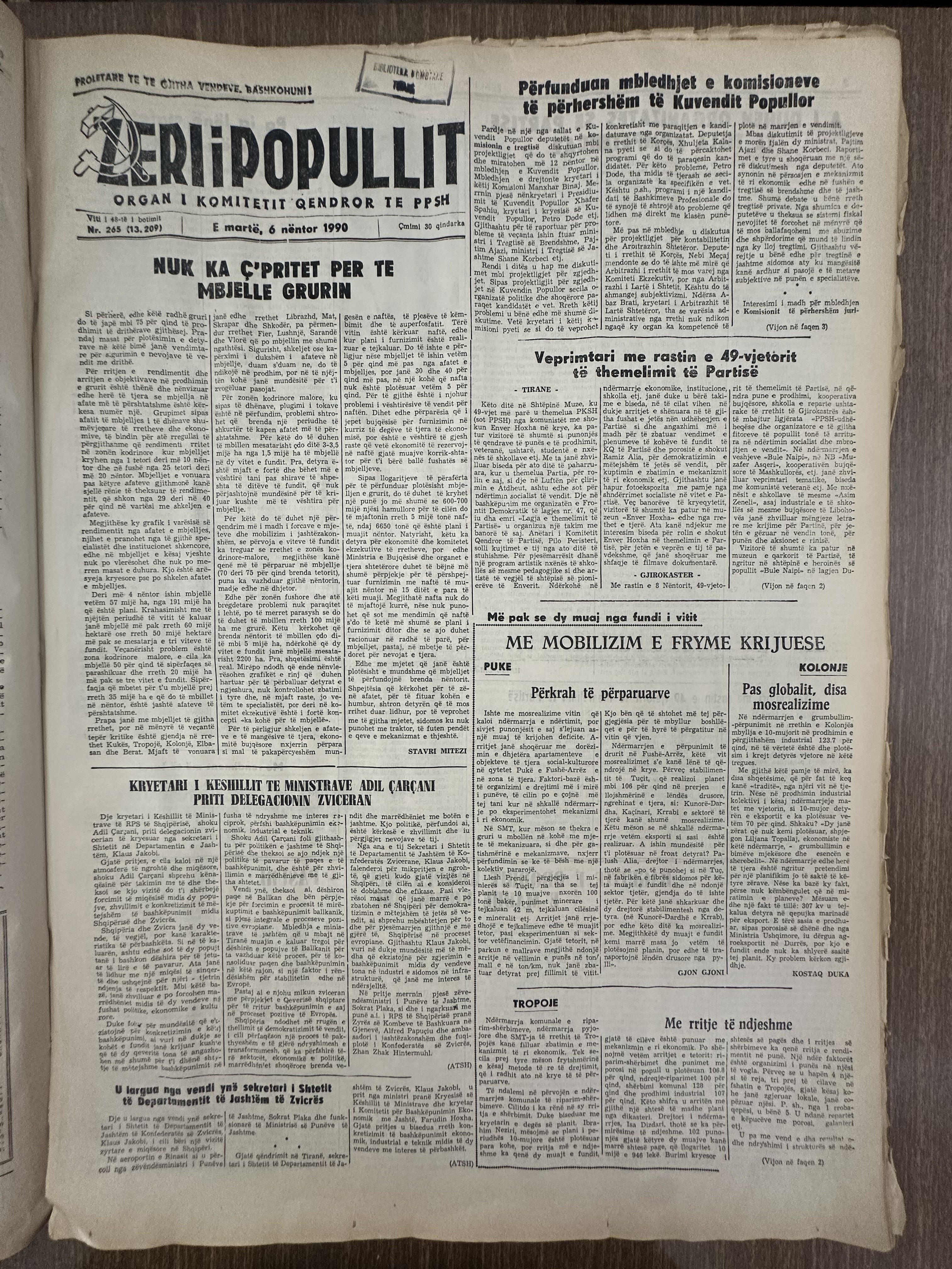 Zëri i Popullit 1990-03-06