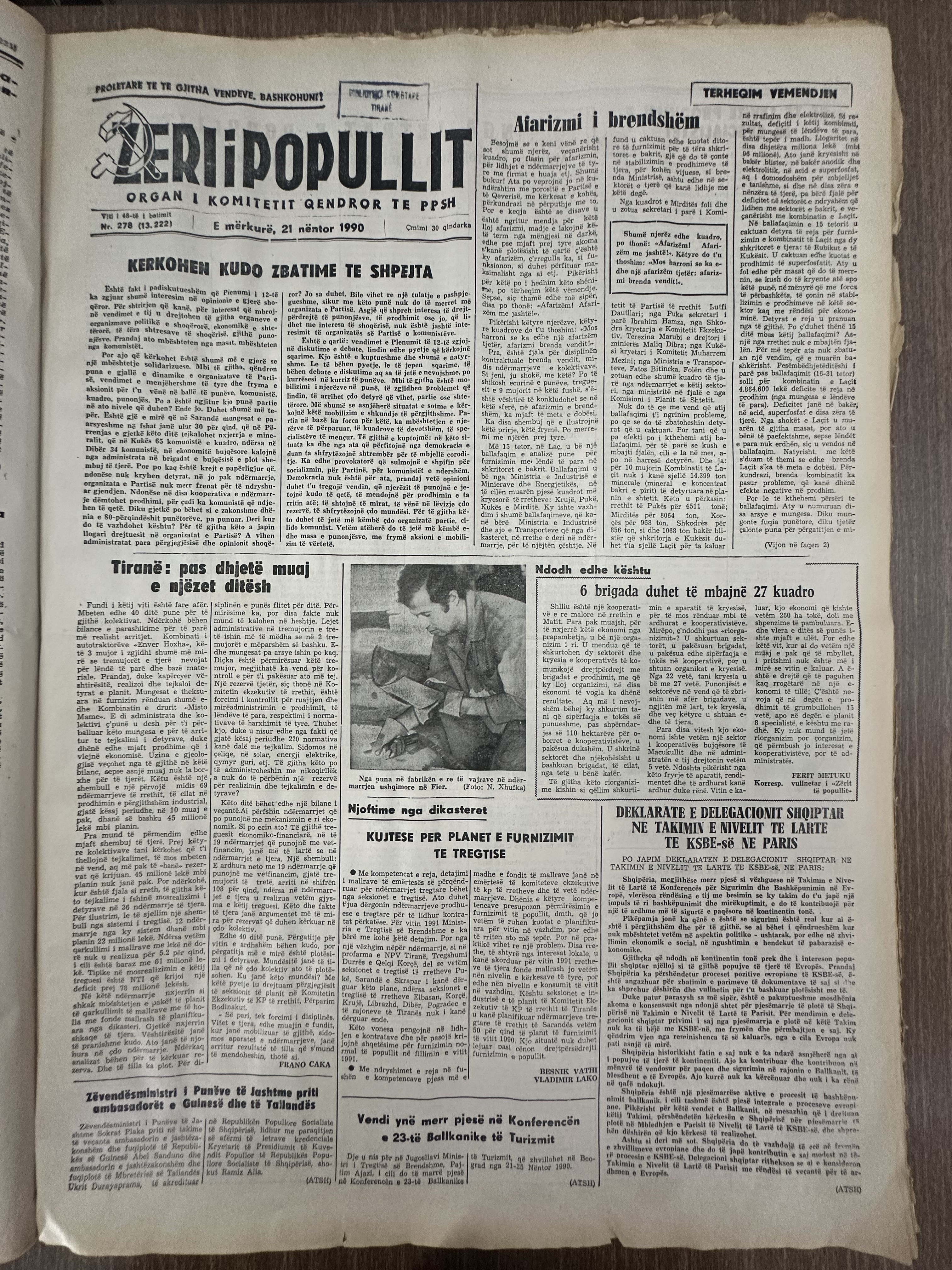 Zëri i Popullit 1990-11-21
