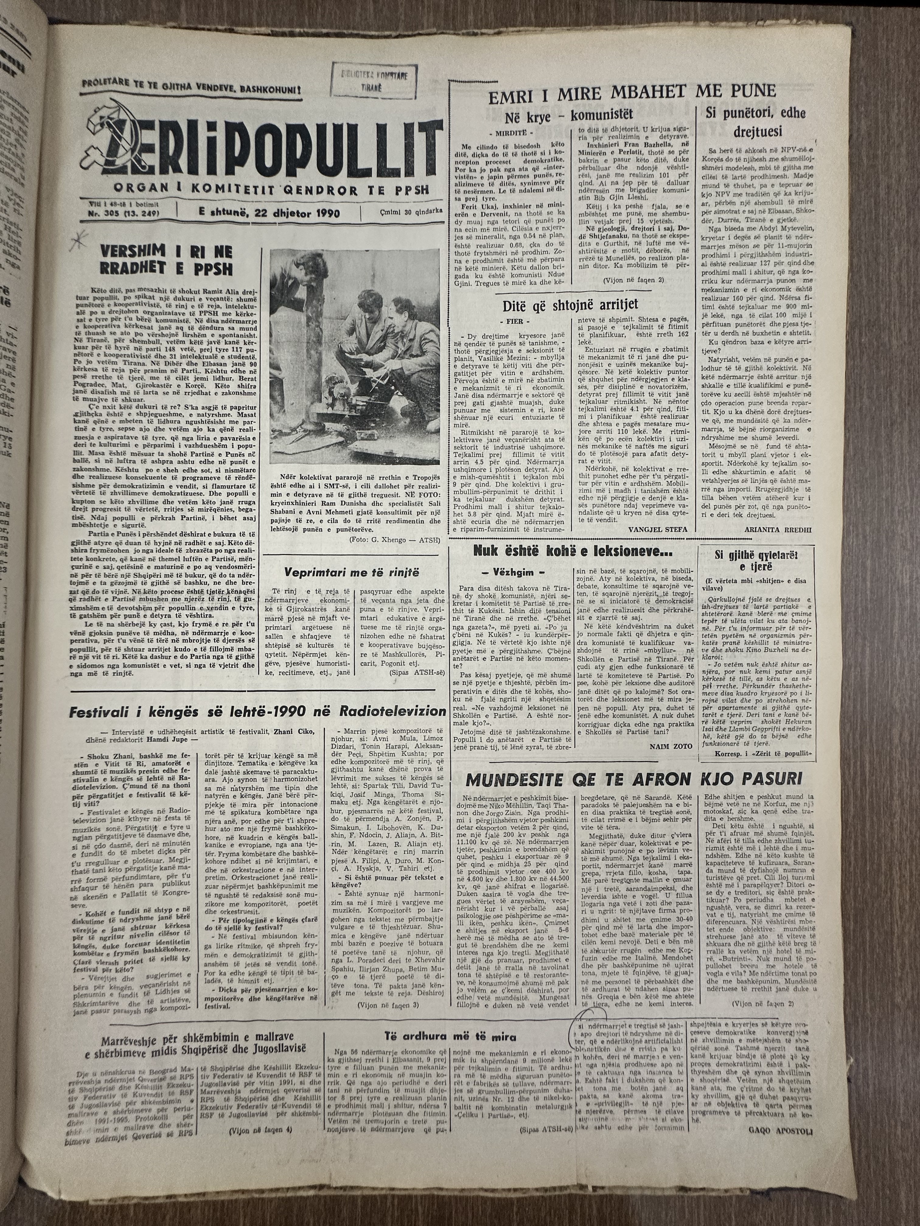 Zëri i Popullit 1990-12-22