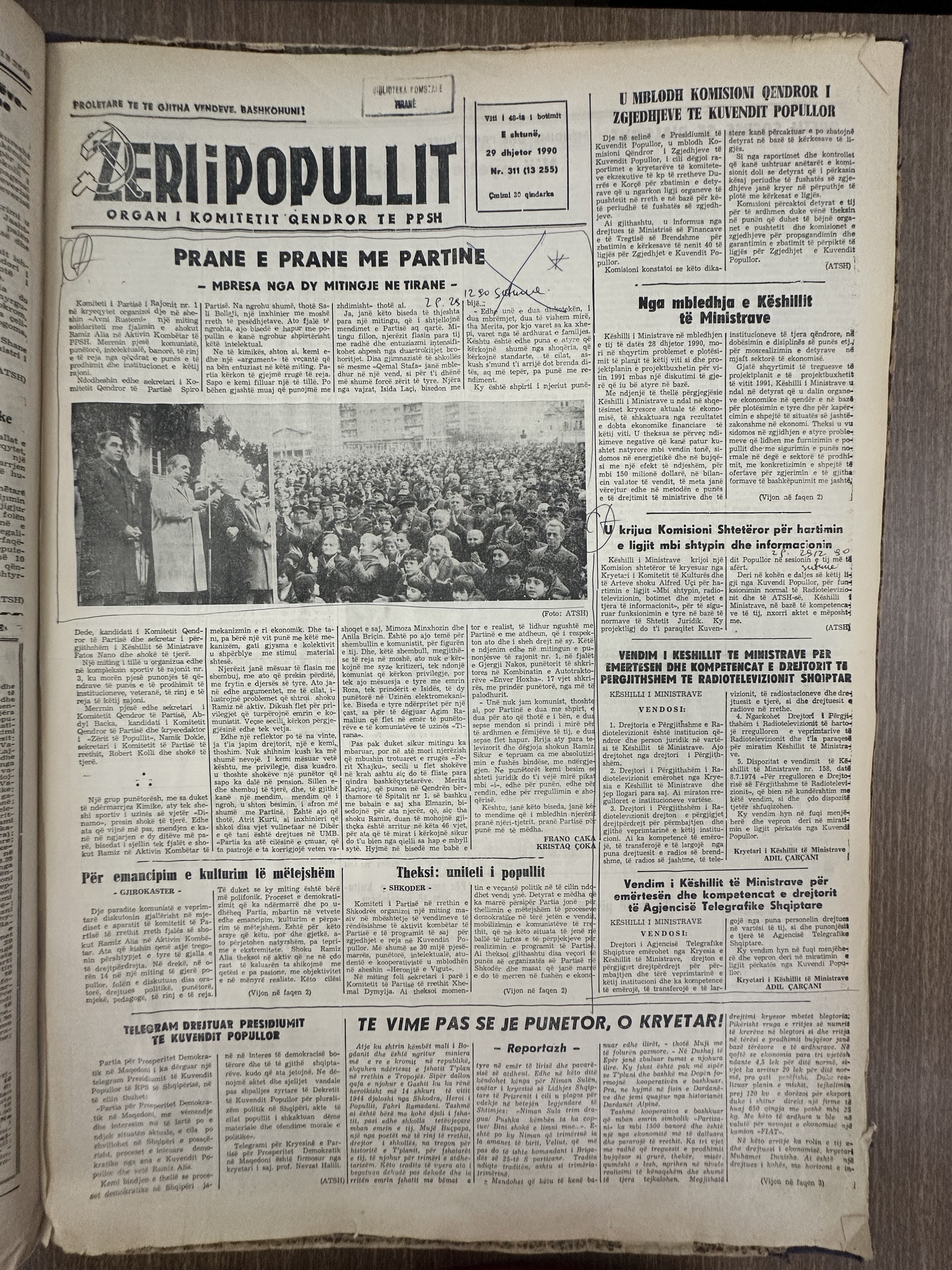 Zëri i Popullit 1990-12-29