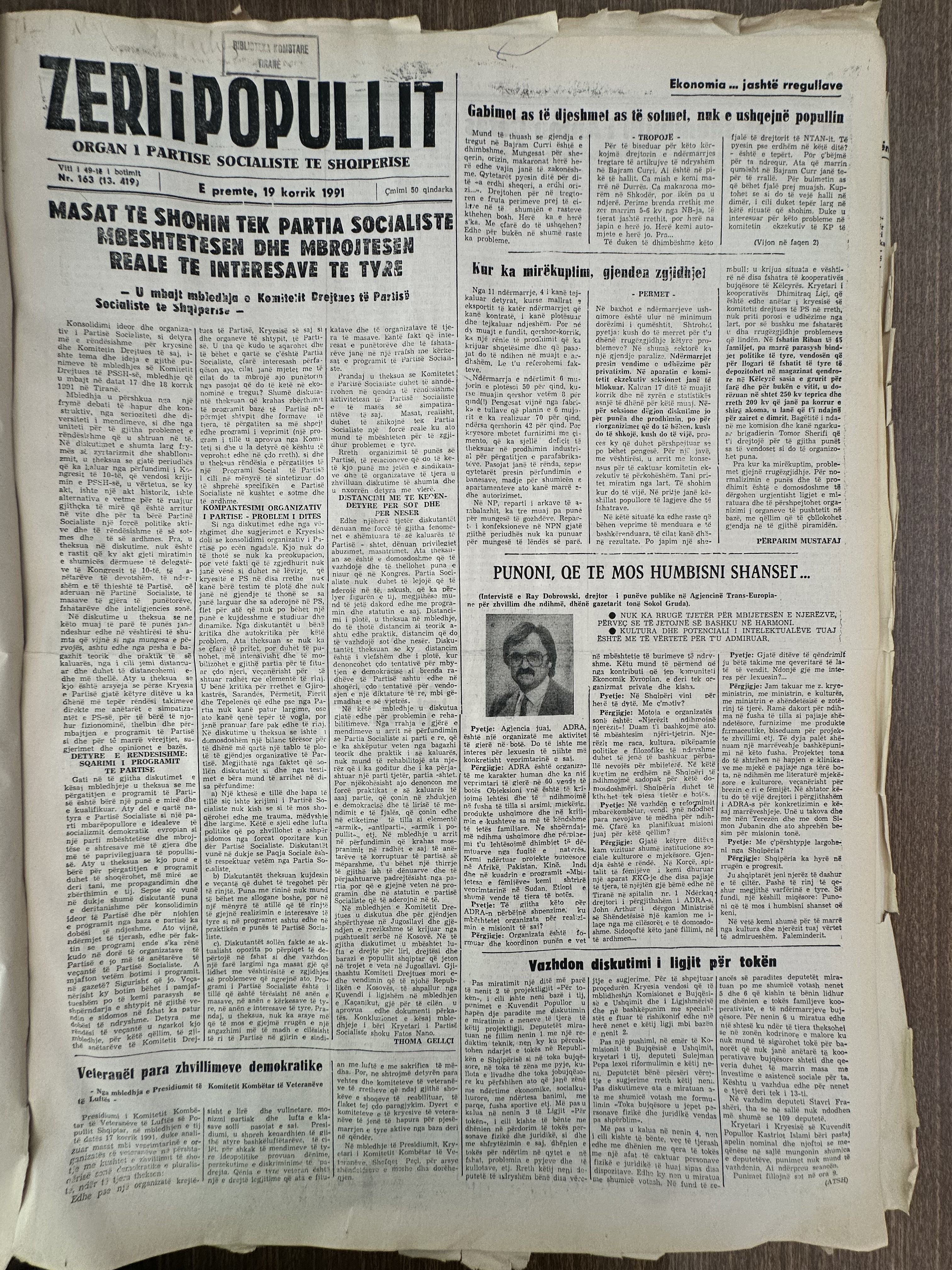 Zëri i Popullit 1991-07-19