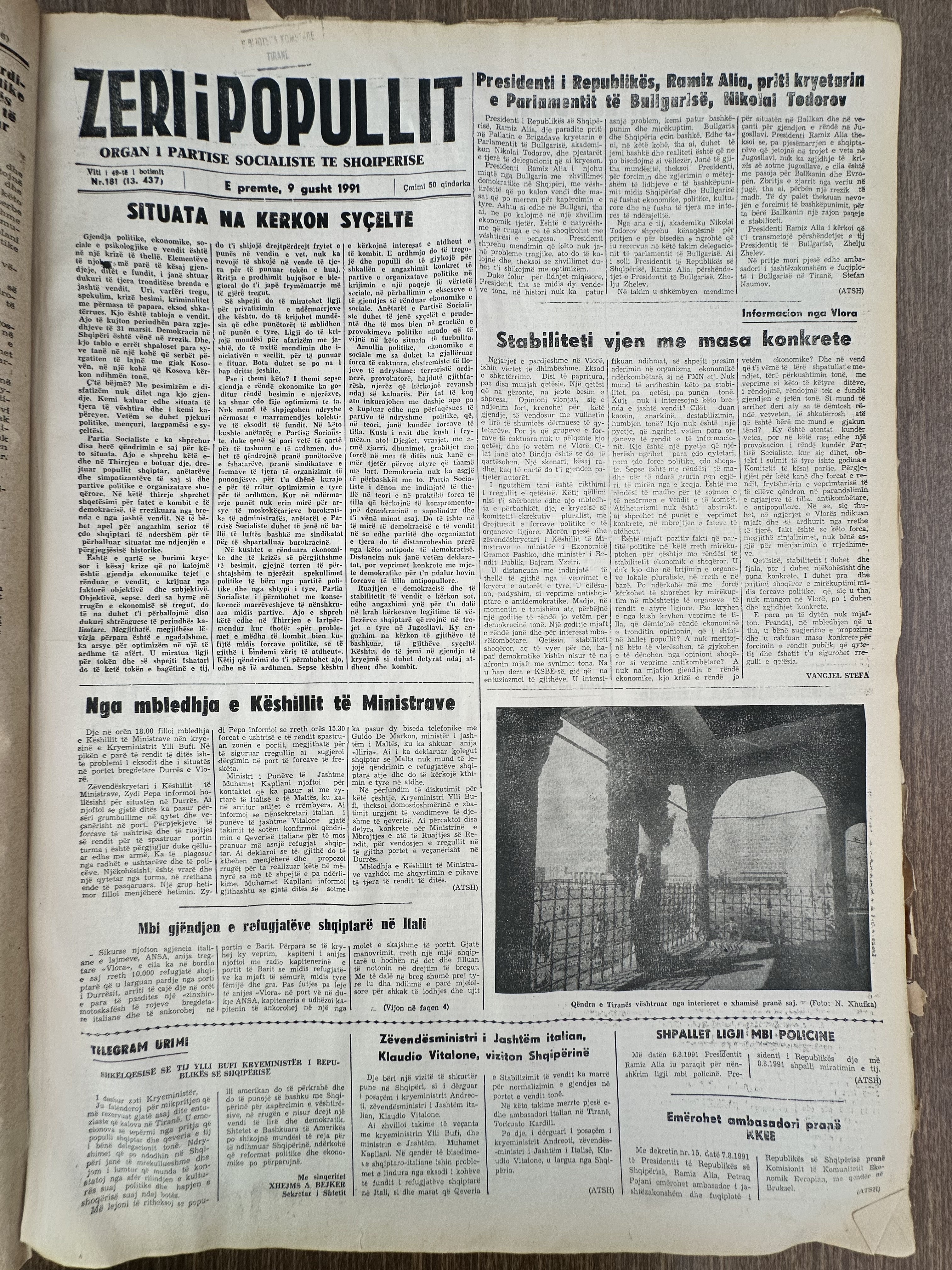 Zëri i Popullit 1991-08-09